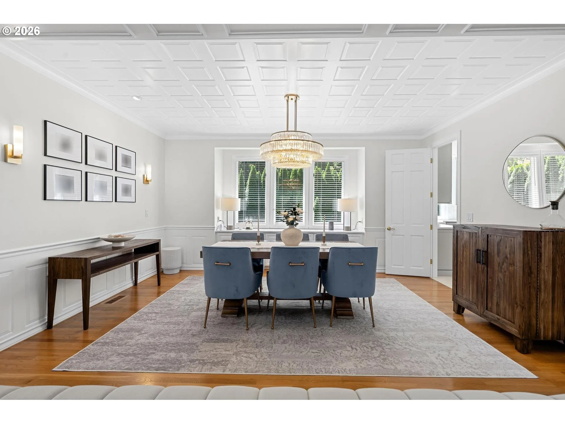 Dining Room-Coffered Ceilings