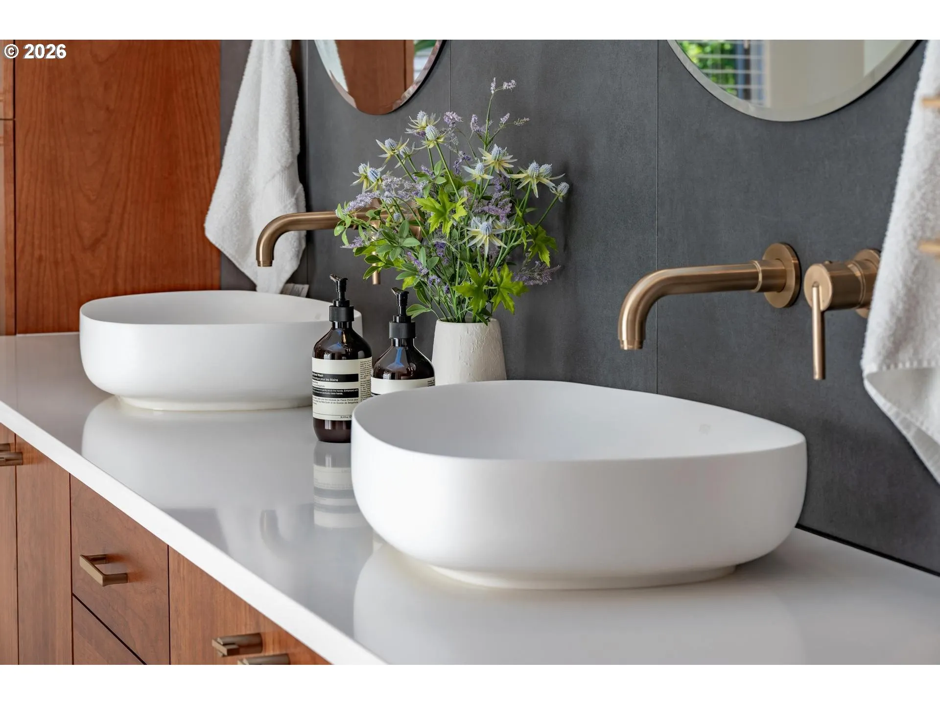 Bathroom, Attached-Double Sinks