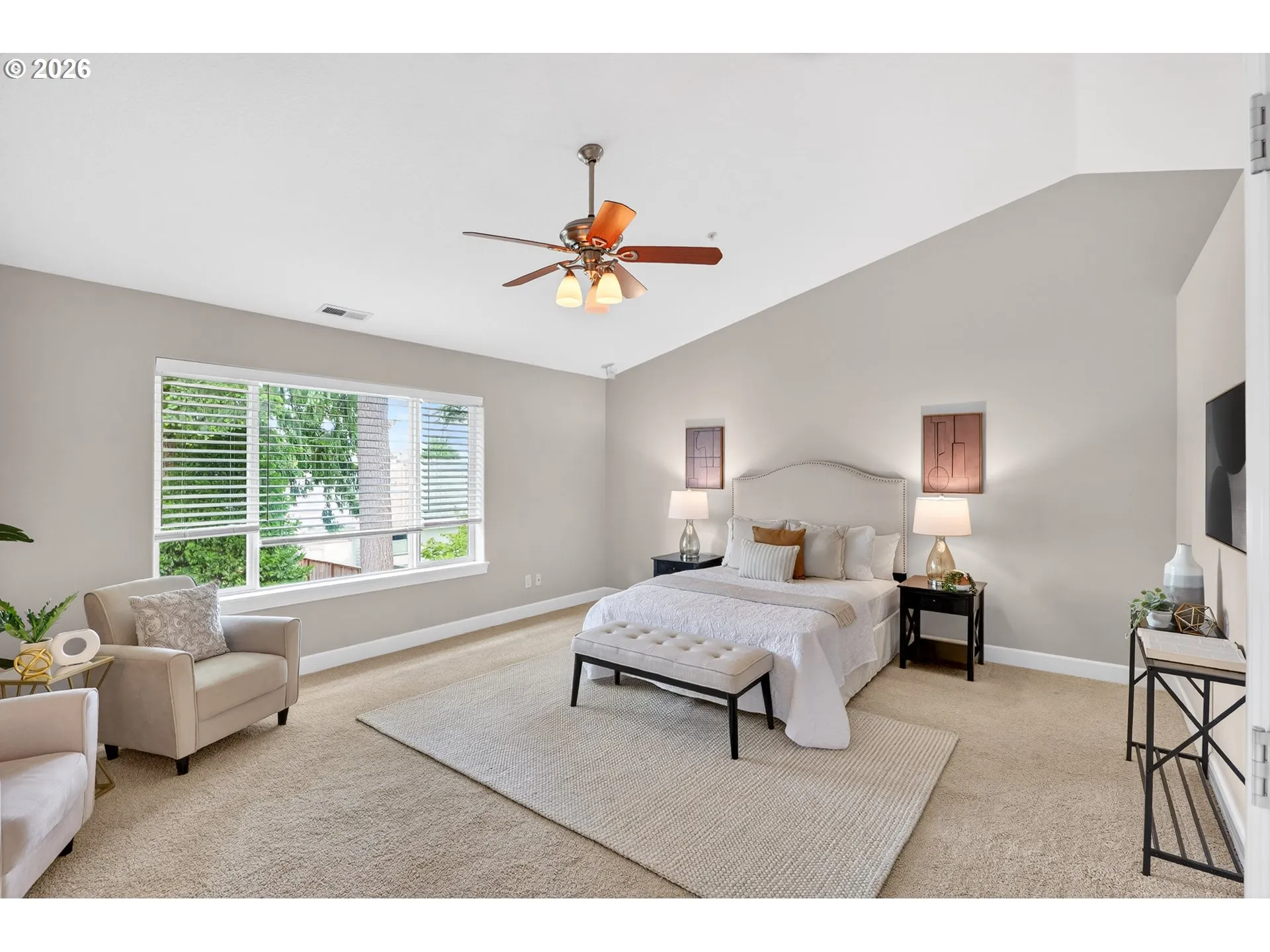 Primary Bedroom-Vaulted Ceilings