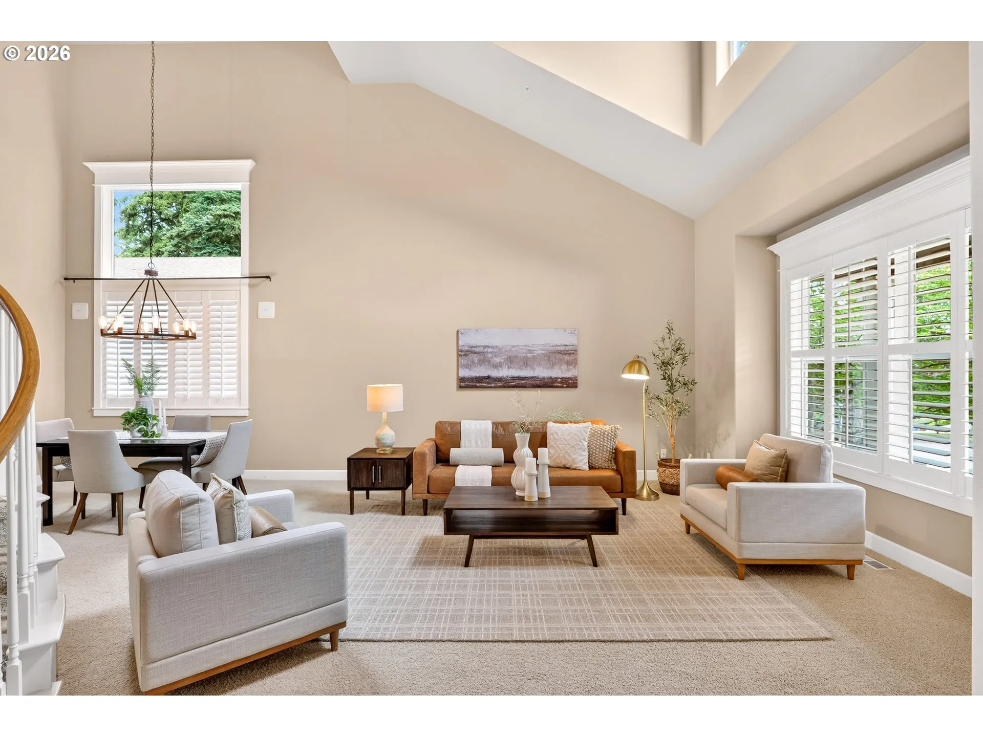 Living Room-Vaulted Ceilings