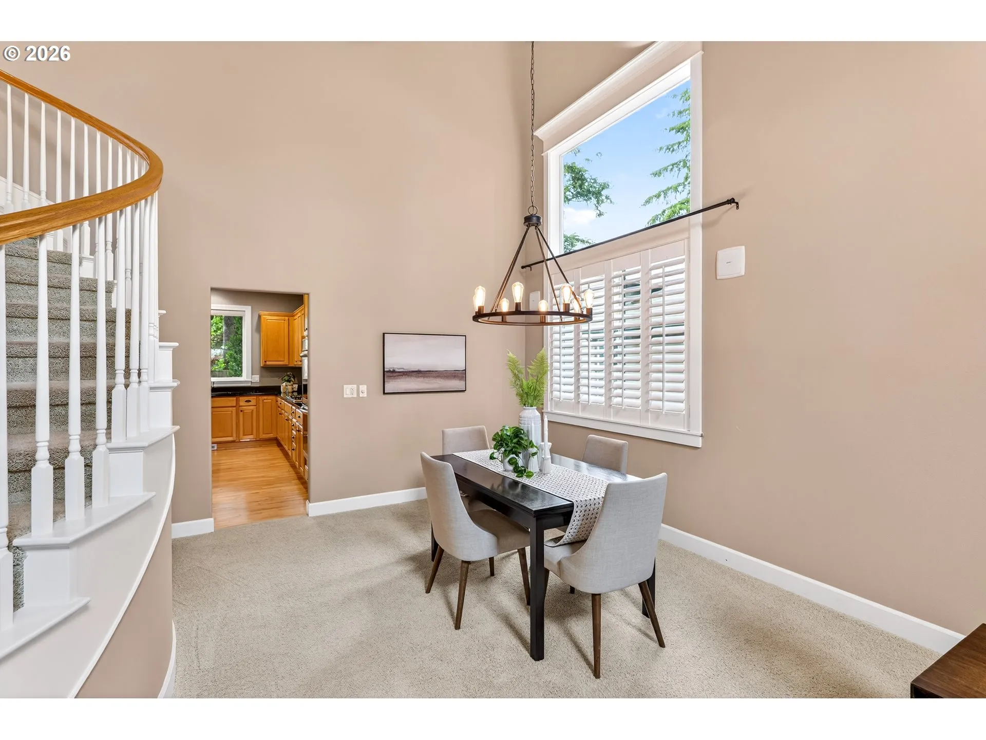 Dining Room-Vaulted Ceilings