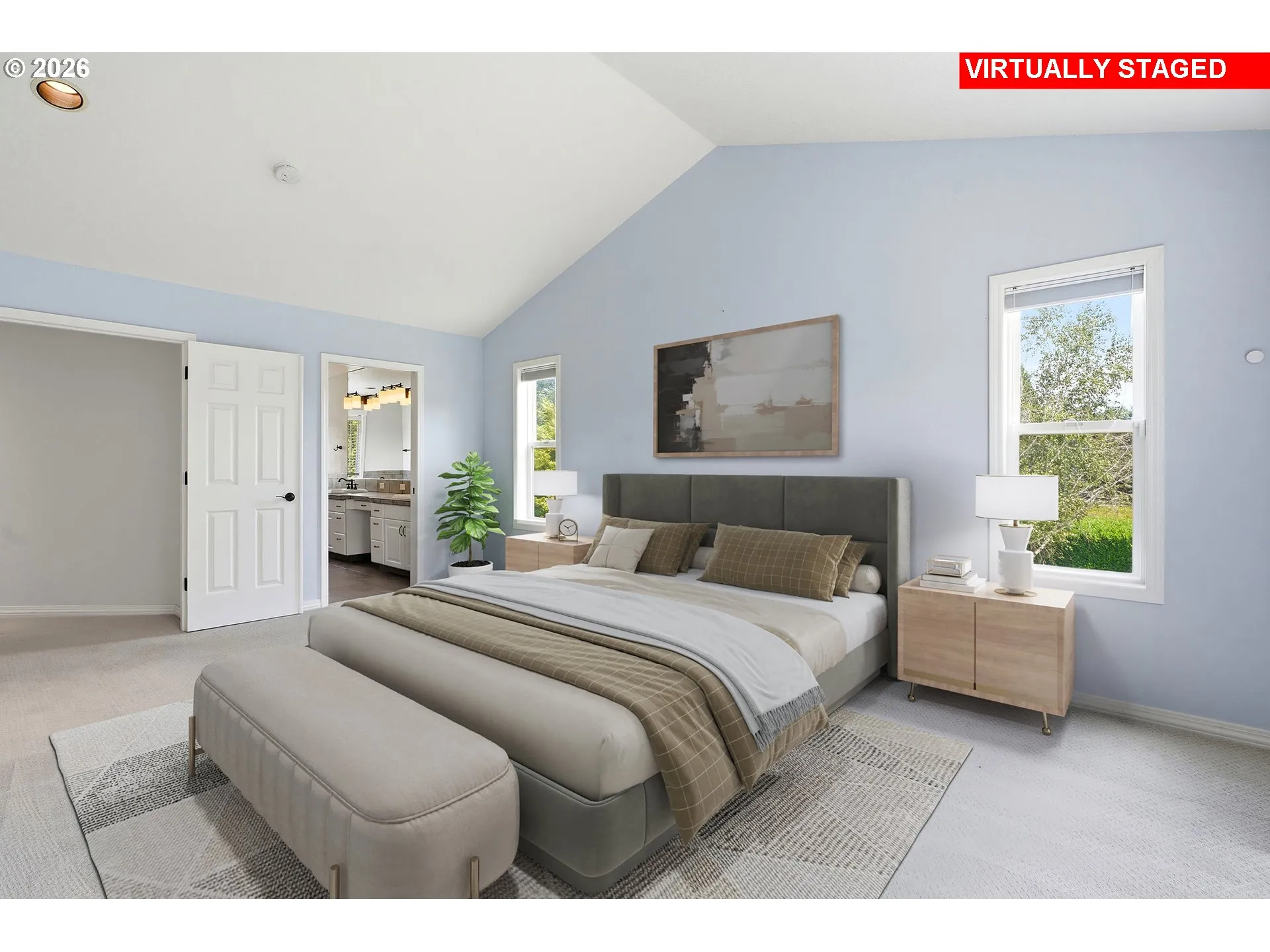 Primary Bedroom-Vaulted Ceilings