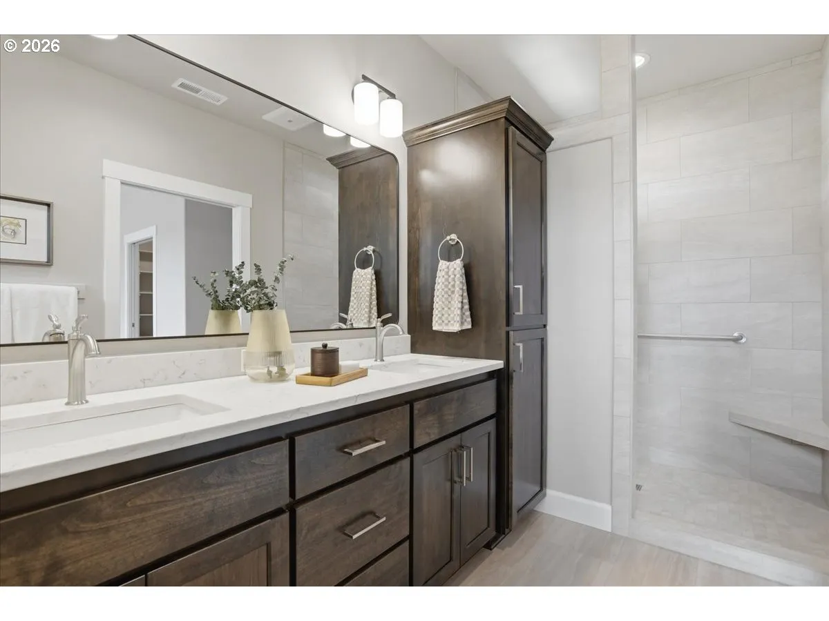 Bathroom, Attached-Double Sinks