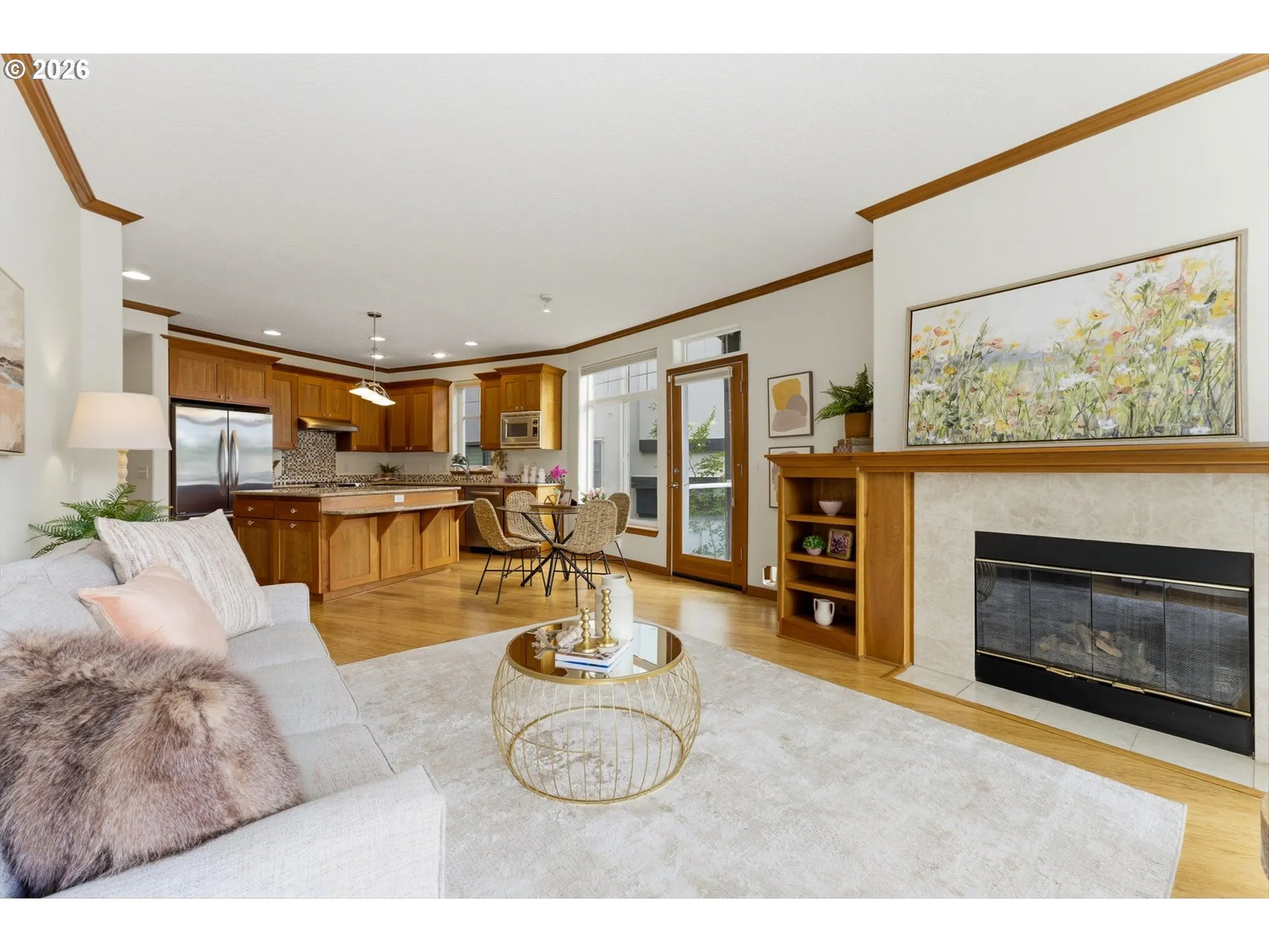 Living Room-Fireplace