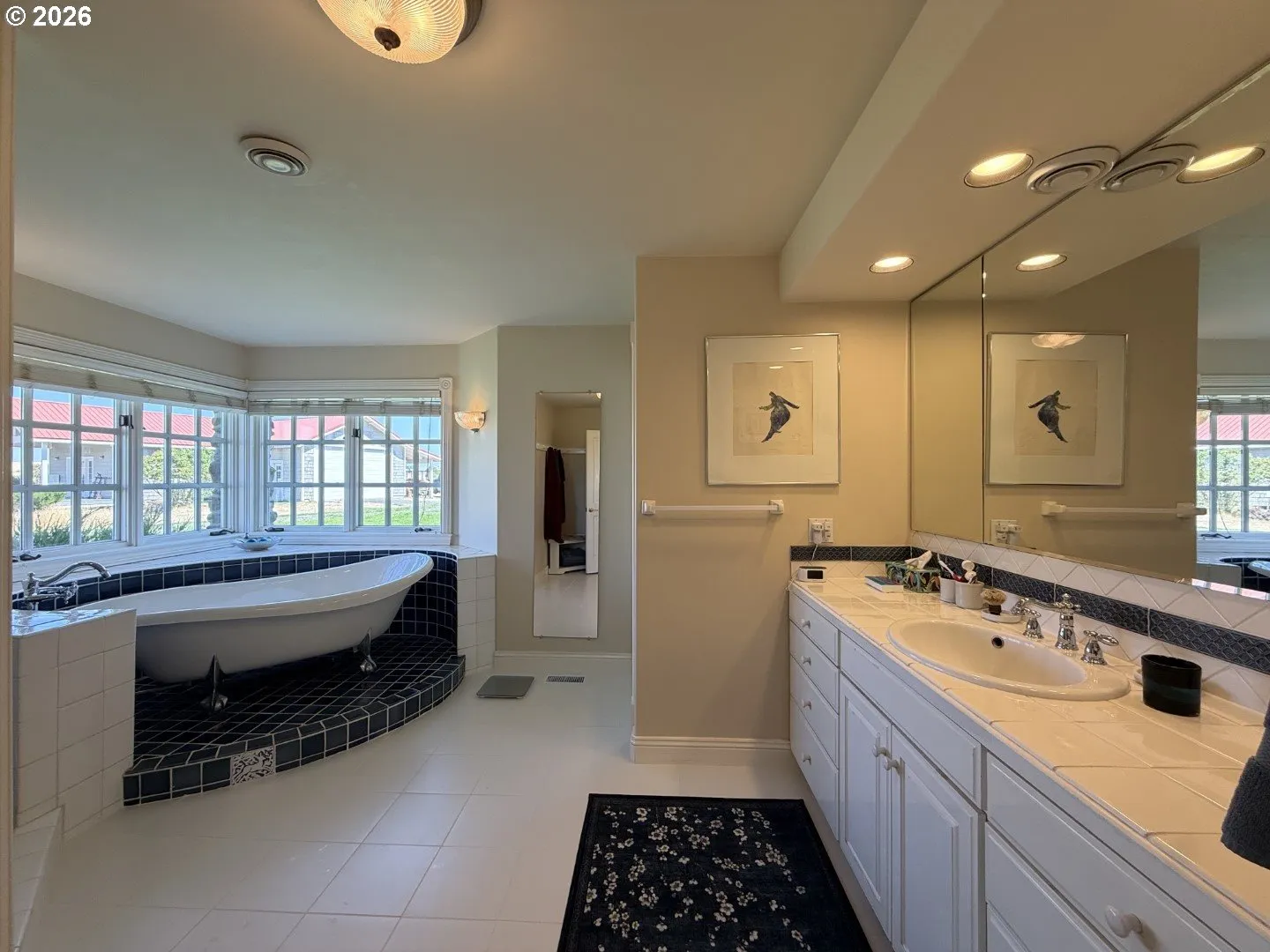 Bathroom, Attached-Double Sinks