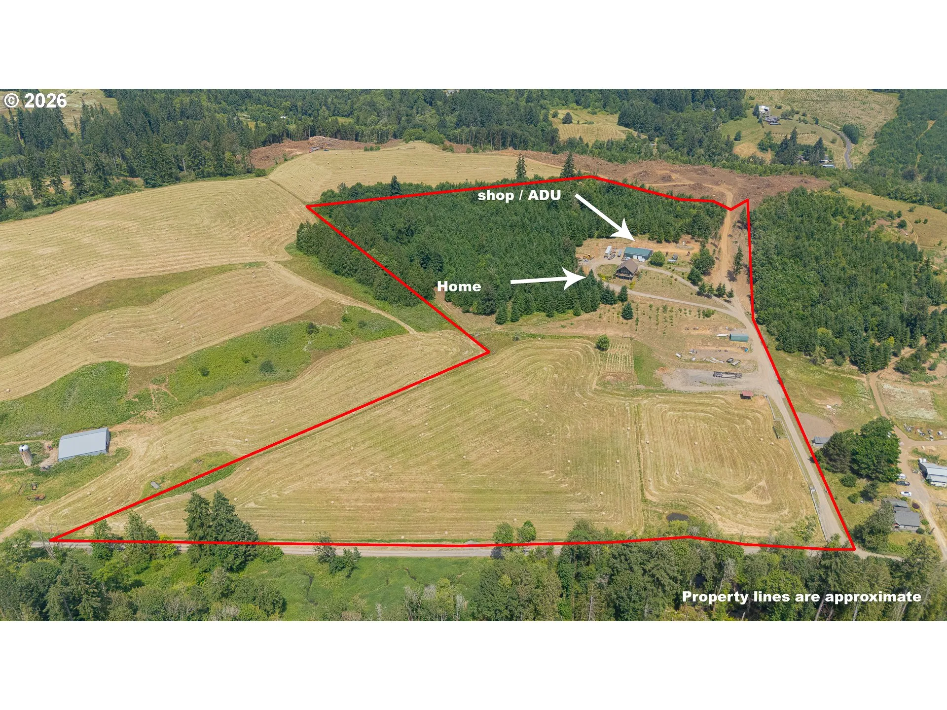 Approximate Property Lines-Aerial