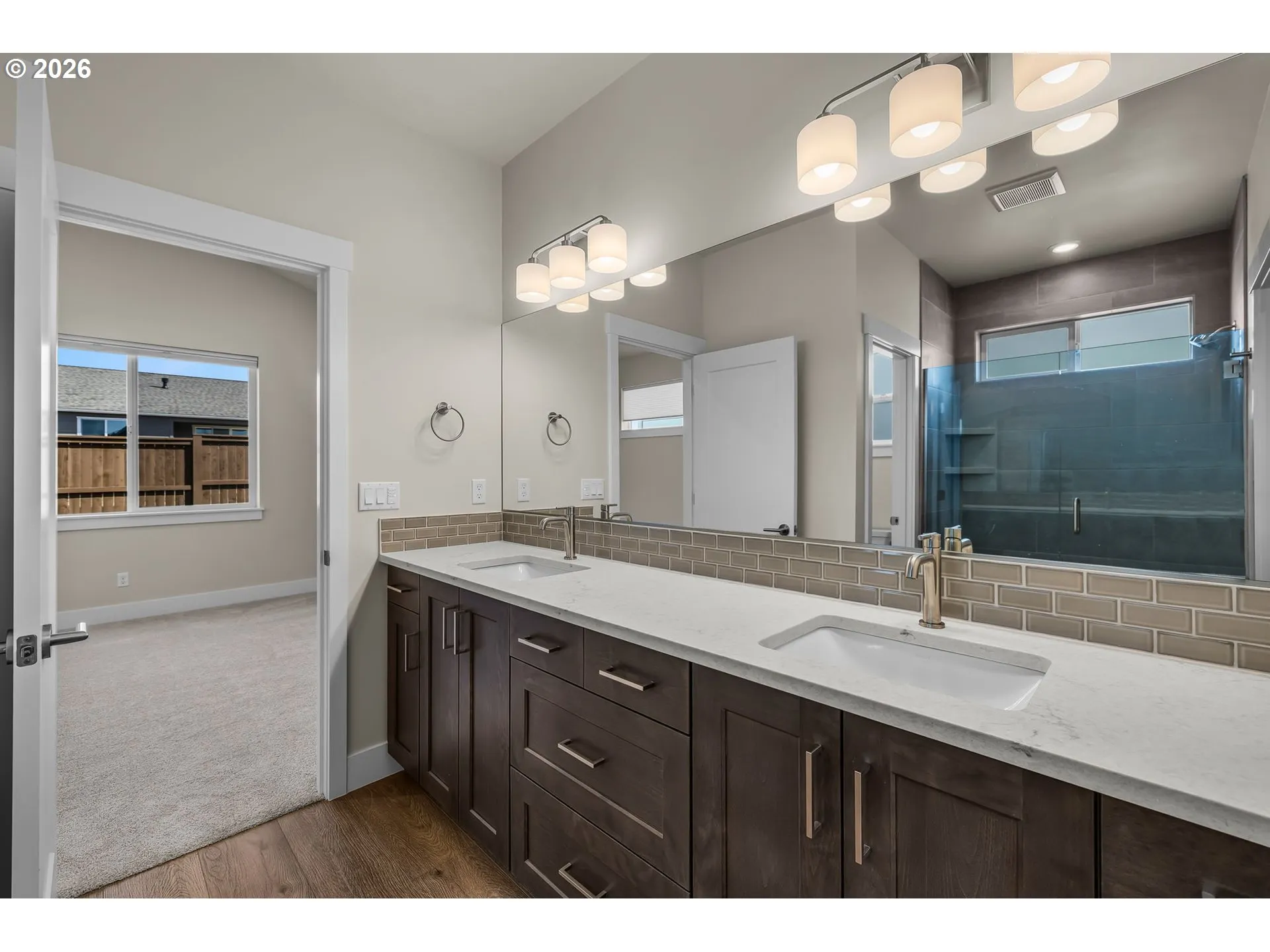 Bathroom, Attached-Double Sinks