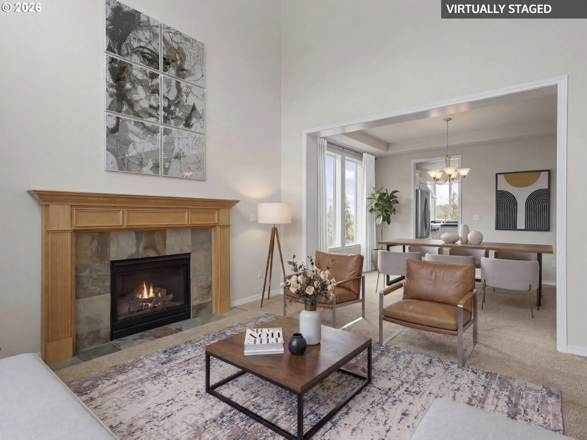 Living Room-Fireplace