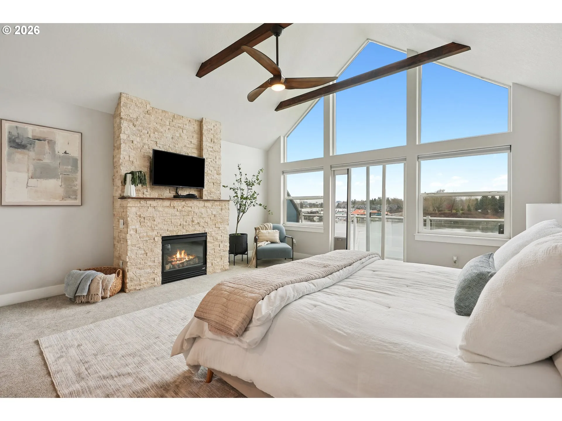 Primary Bedroom-Vaulted Ceilings