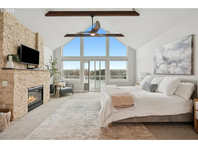 Primary Bedroom-Fireplace