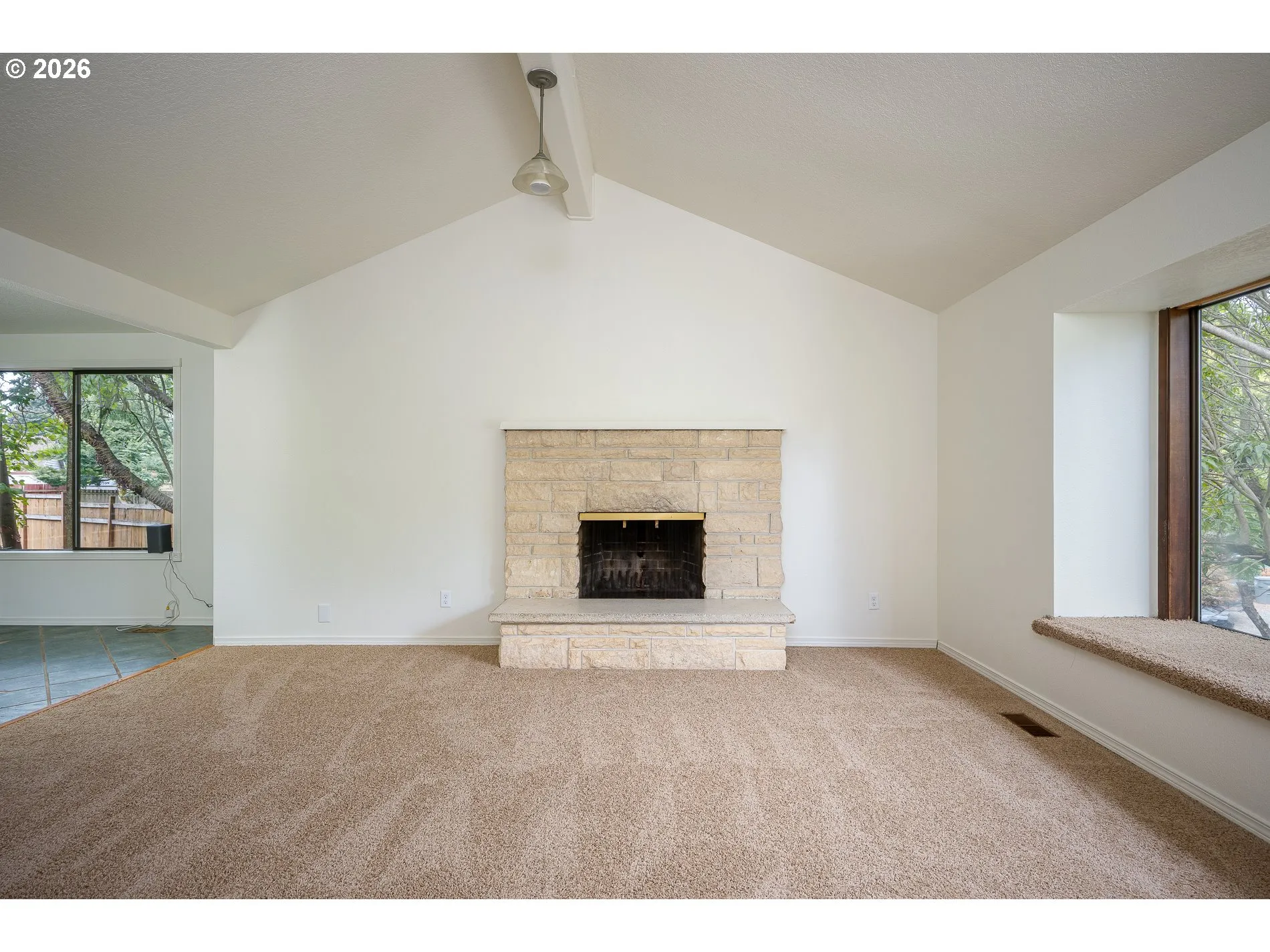 Living Room-Fireplace