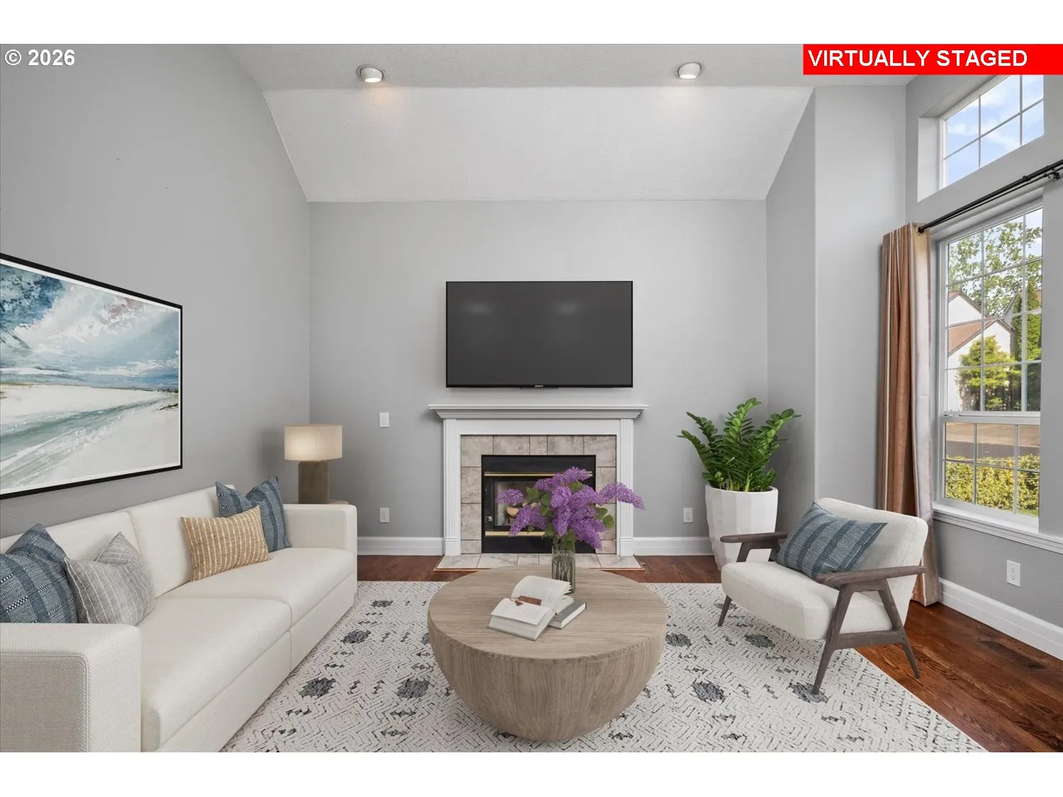 Living Room-Vaulted Ceilings