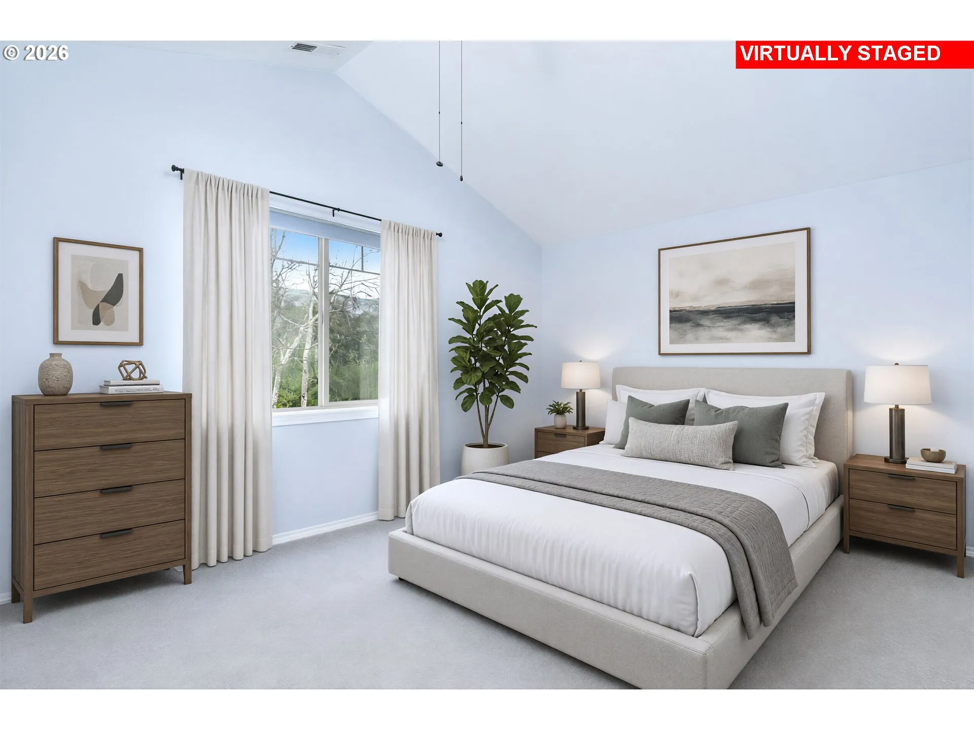 Primary Bedroom-Vaulted Ceilings