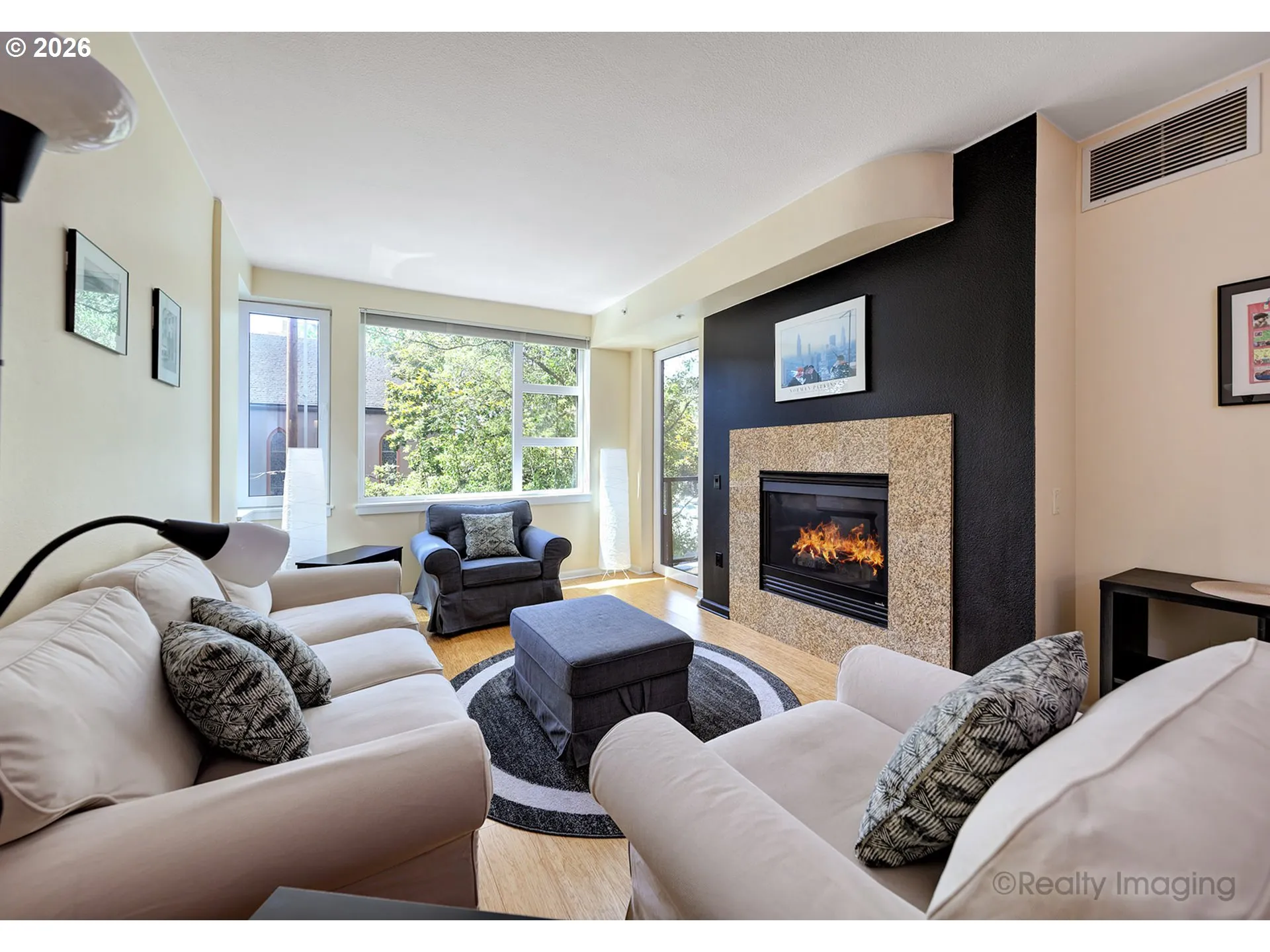 Living Room-Fireplace