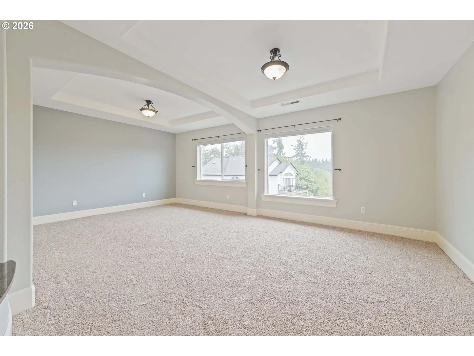 Bedroom, Primary-Coffered Ceilings