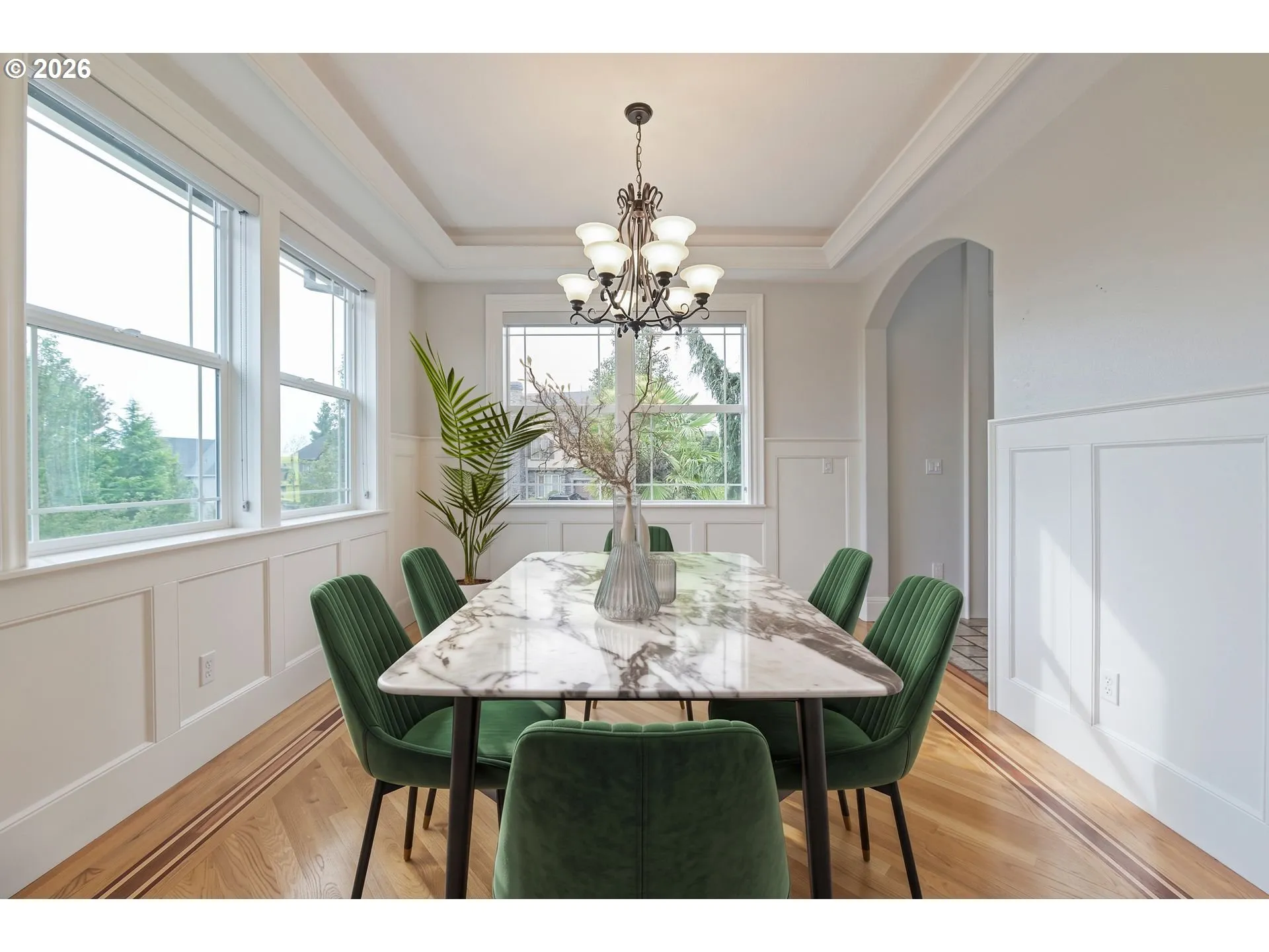 Dining Room-Coffered Ceilings