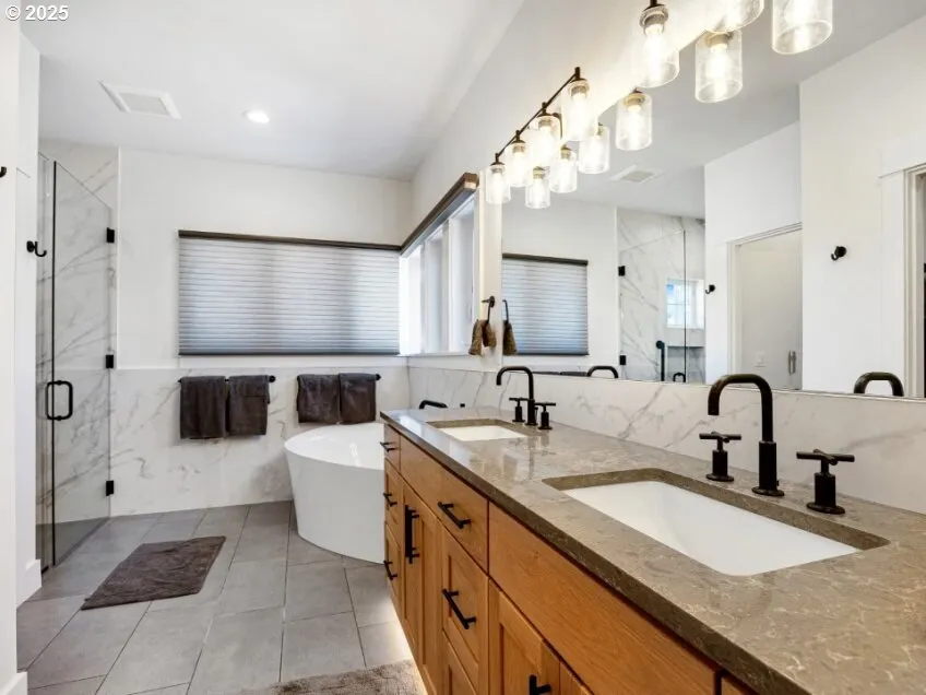 Bathroom, Attached-Double Sinks