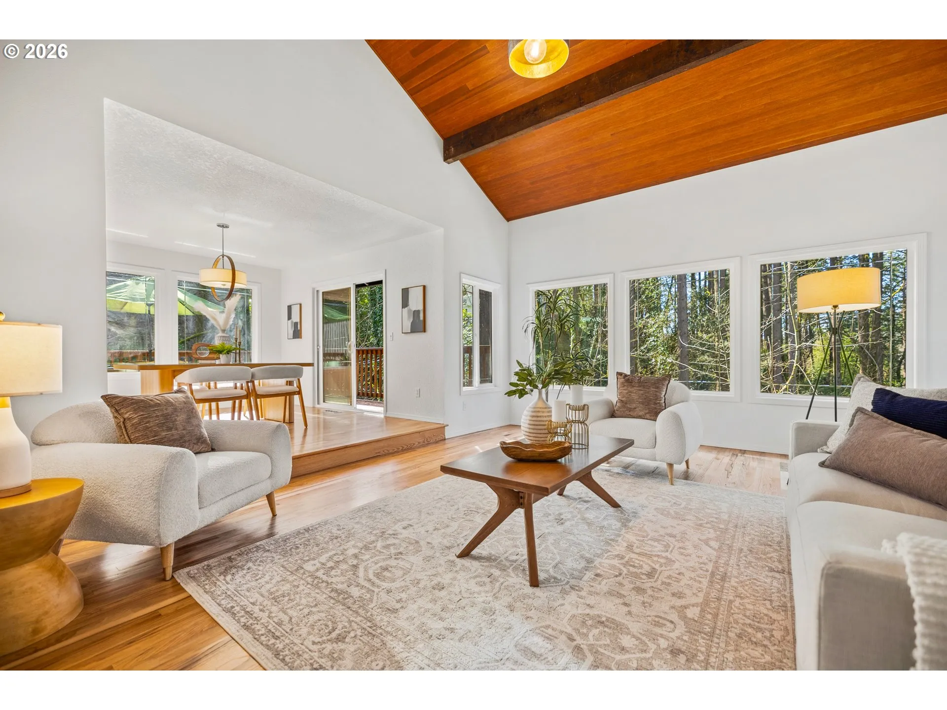 Living Room-Vaulted Ceilings