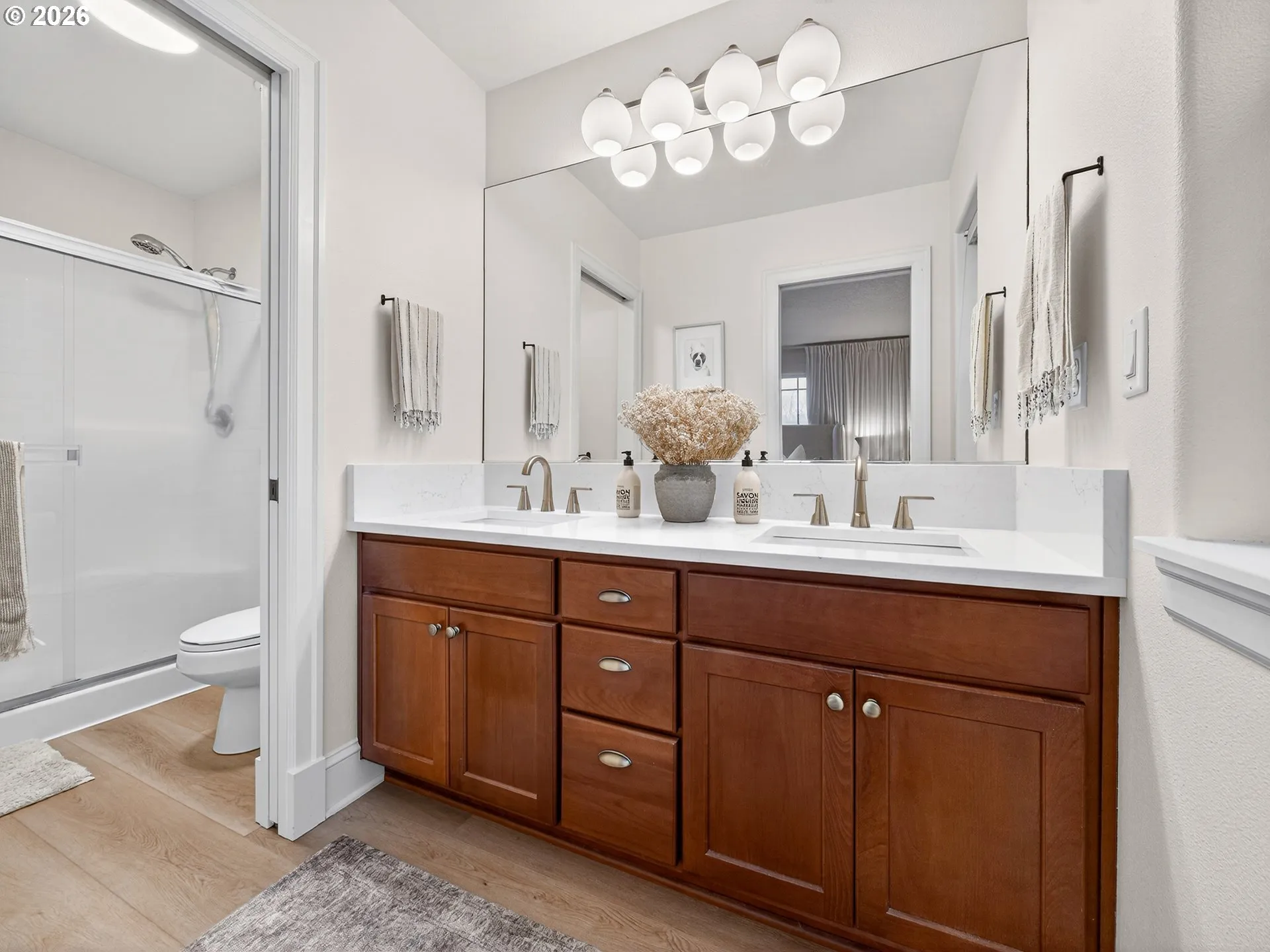 Bathroom, Attached-Double Sinks