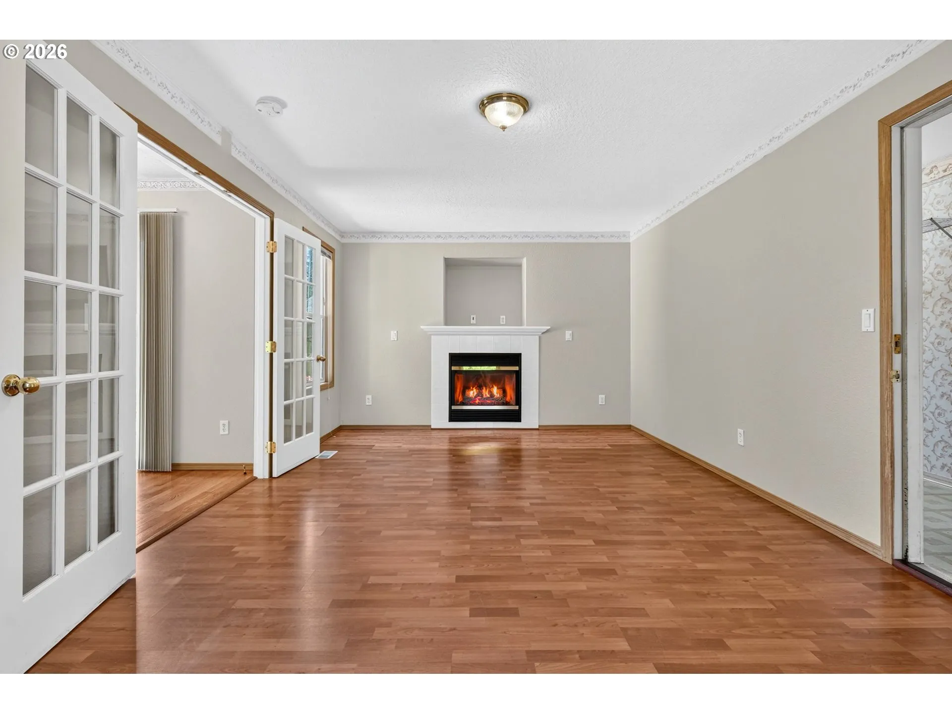 Living Room-Coffered Ceilings