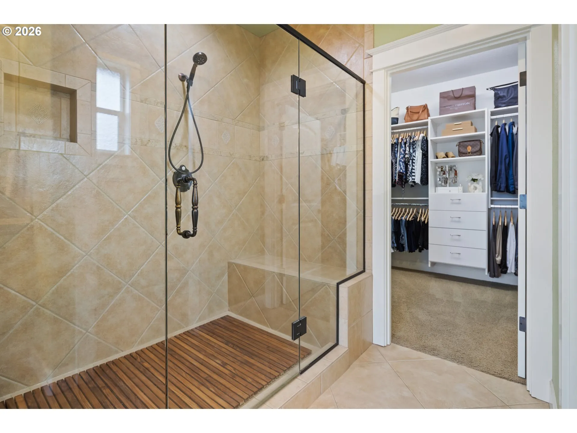 Bathroom, Attached-Walk in Shower