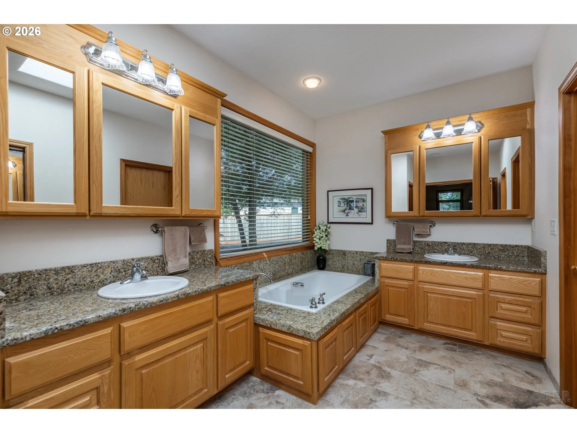Bathroom, Attached-Double Sinks