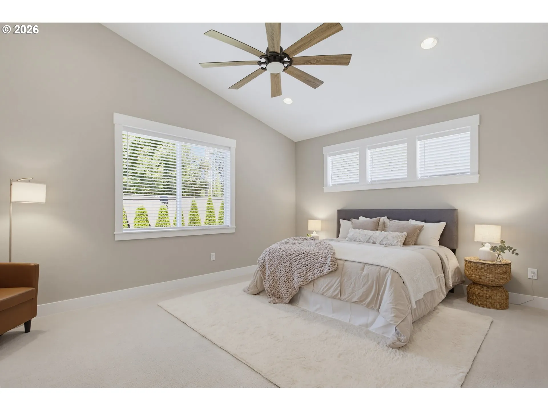 Owner's Suite Bedroom-Vaulted Ceilings