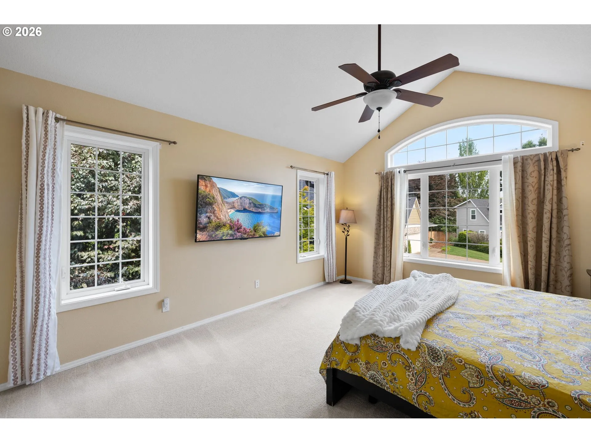 Primary Bedroom-Vaulted Ceilings