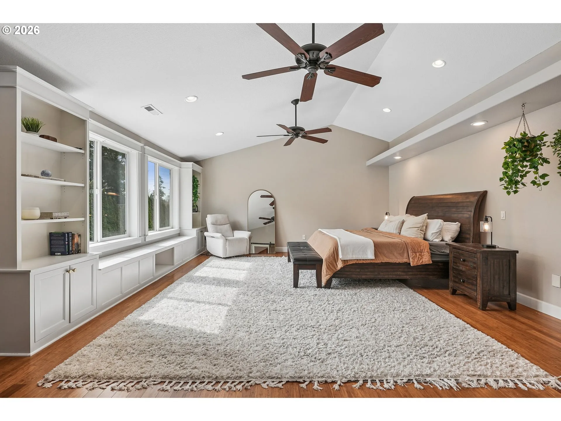 Owner's Suite Bedroom-Vaulted Ceilings