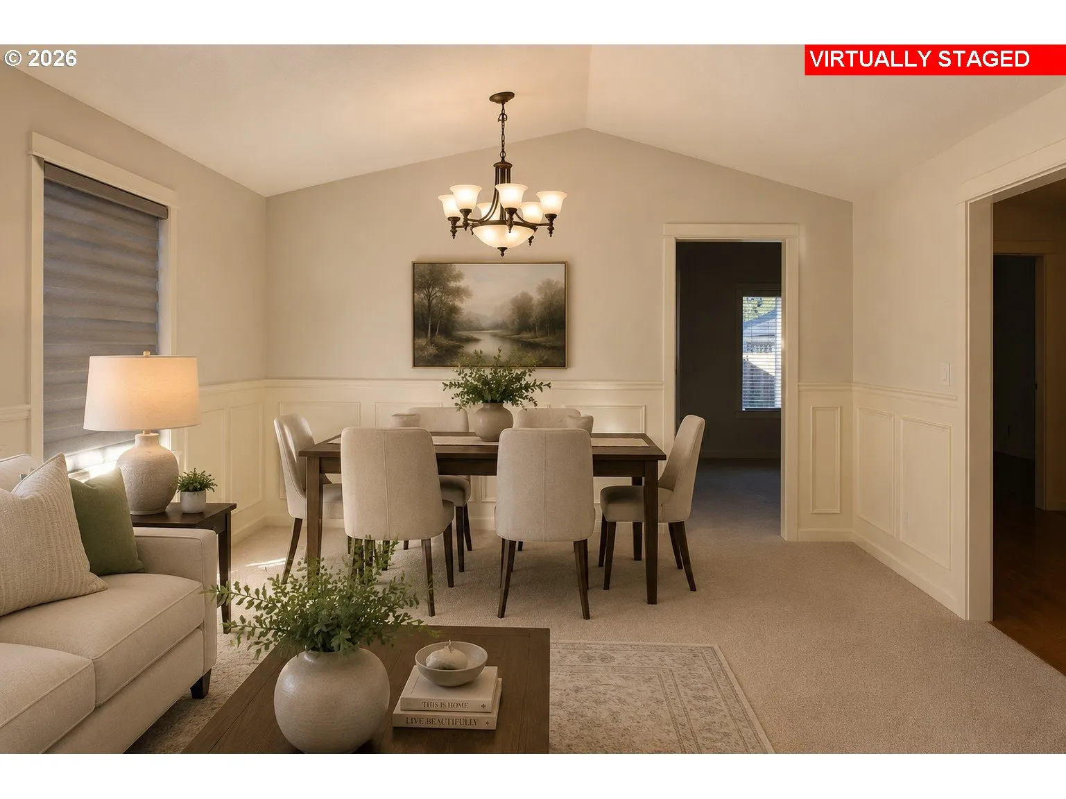 Dining Room-Vaulted Ceilings