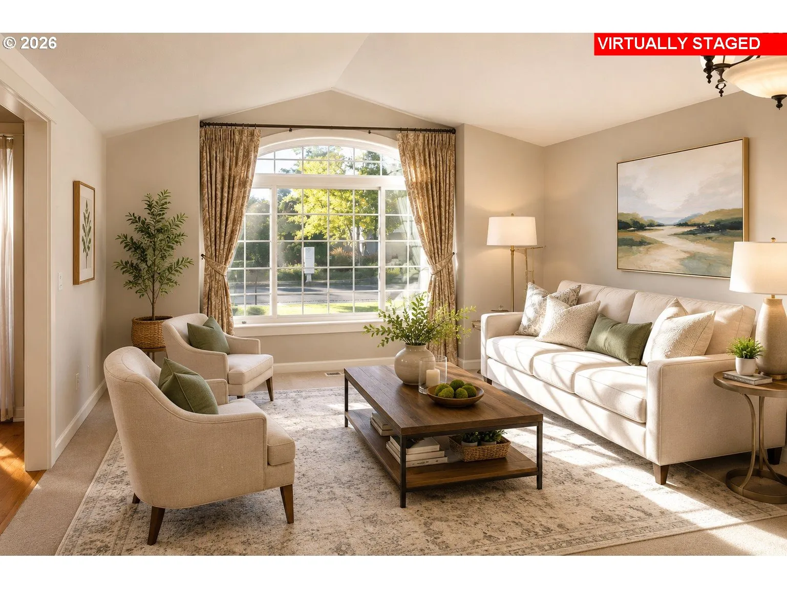 Living Room-Vaulted Ceilings