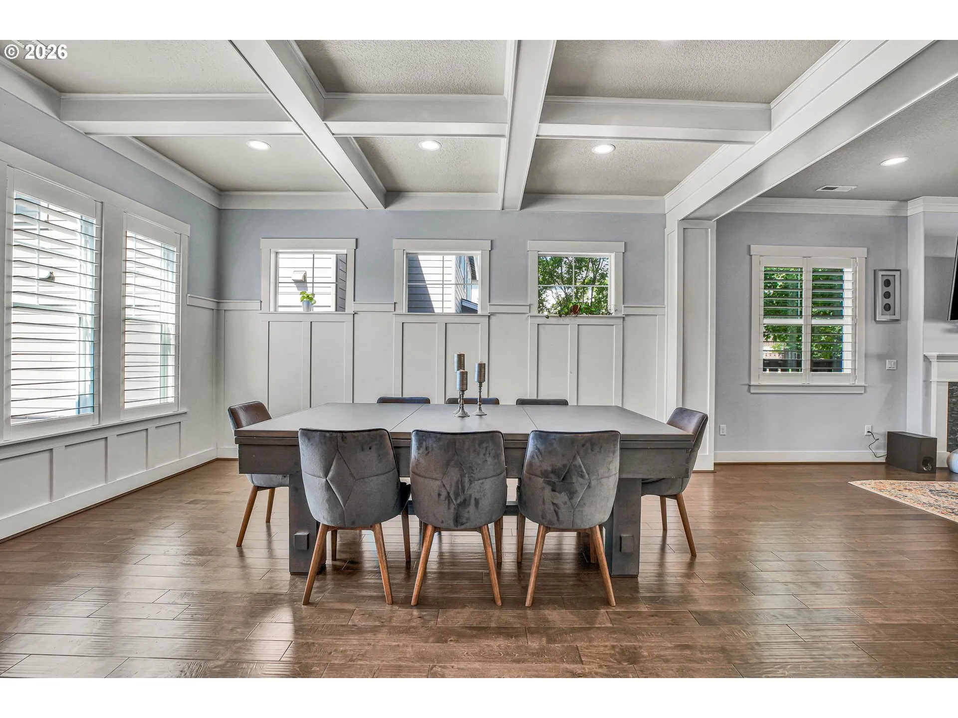 Dining Room-Coffered Ceilings