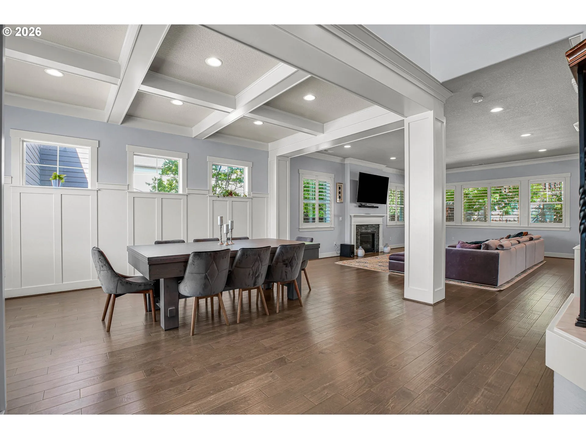 Dining Room-Coffered Ceilings