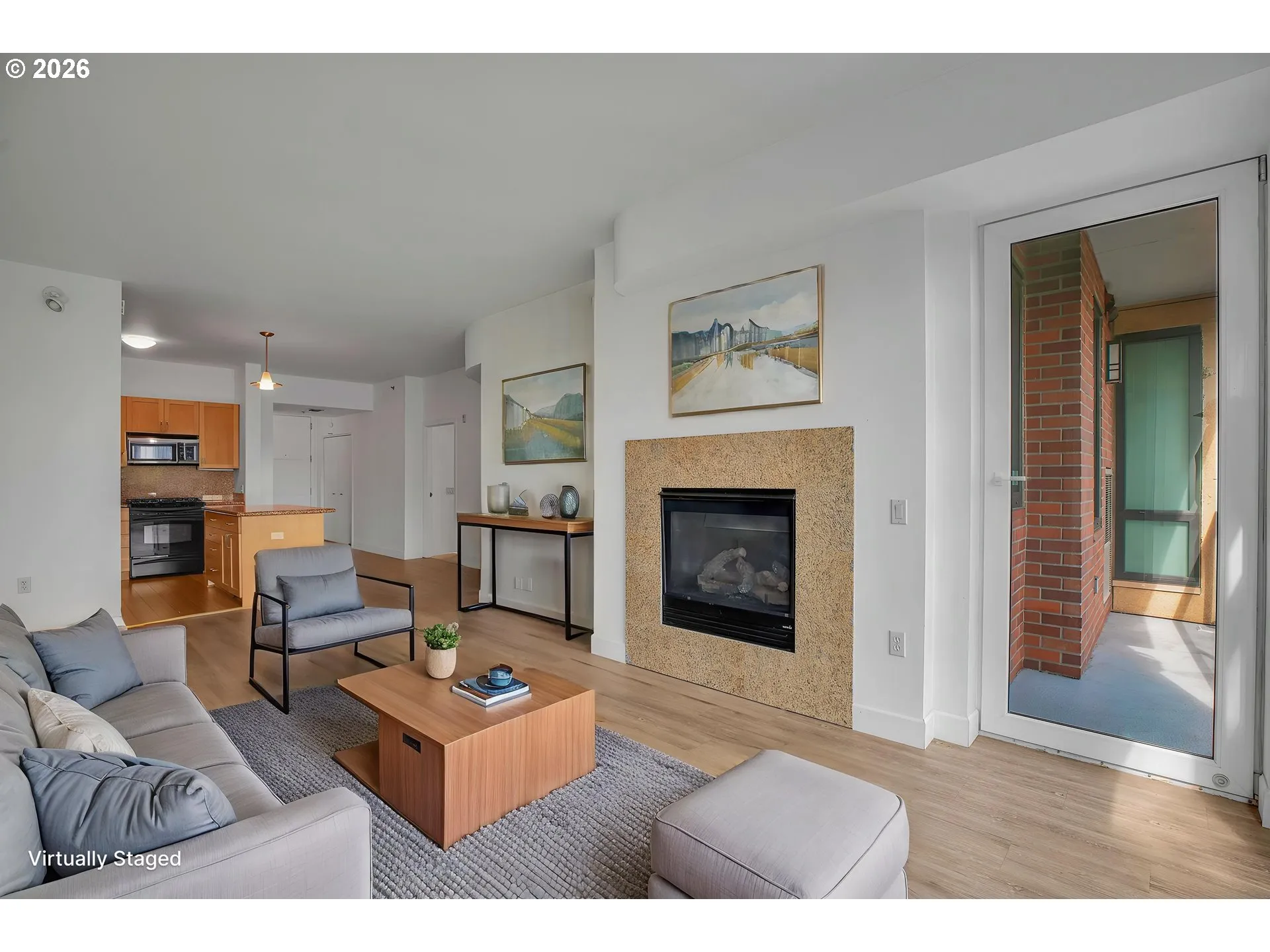 Living Room-Fireplace