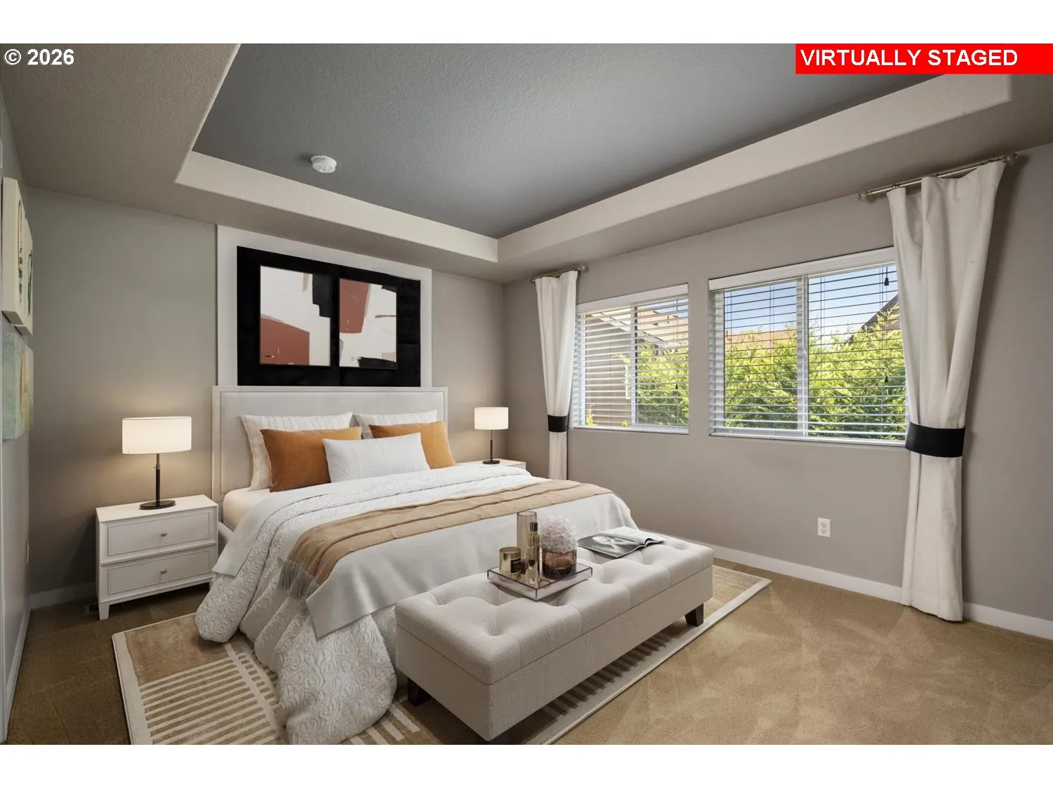 Bedroom, Owner's Suite-Vaulted Ceilings
