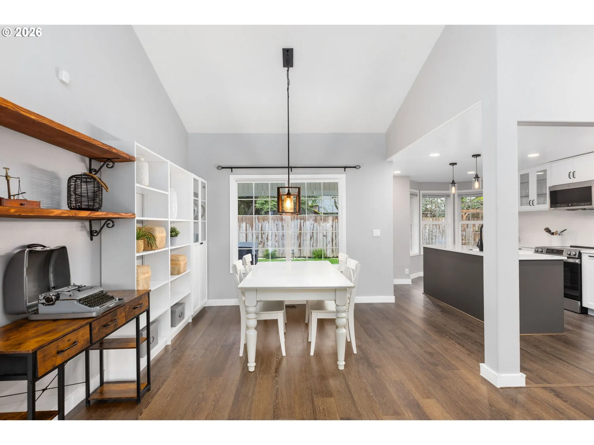 Dining Room-Vaulted Ceilings