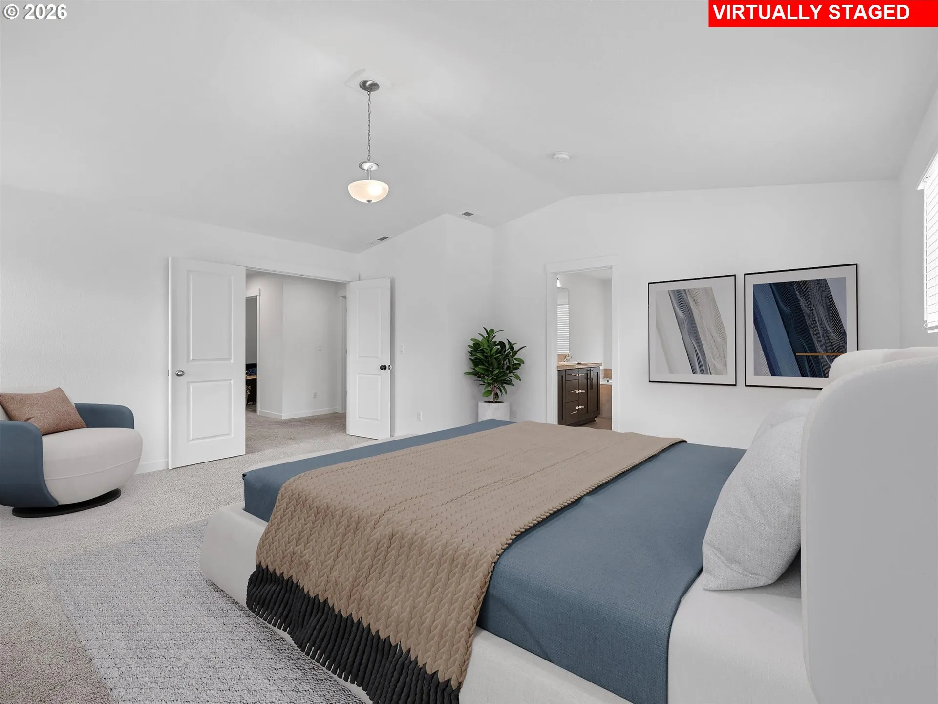 Primary Bedroom-Vaulted Ceilings
