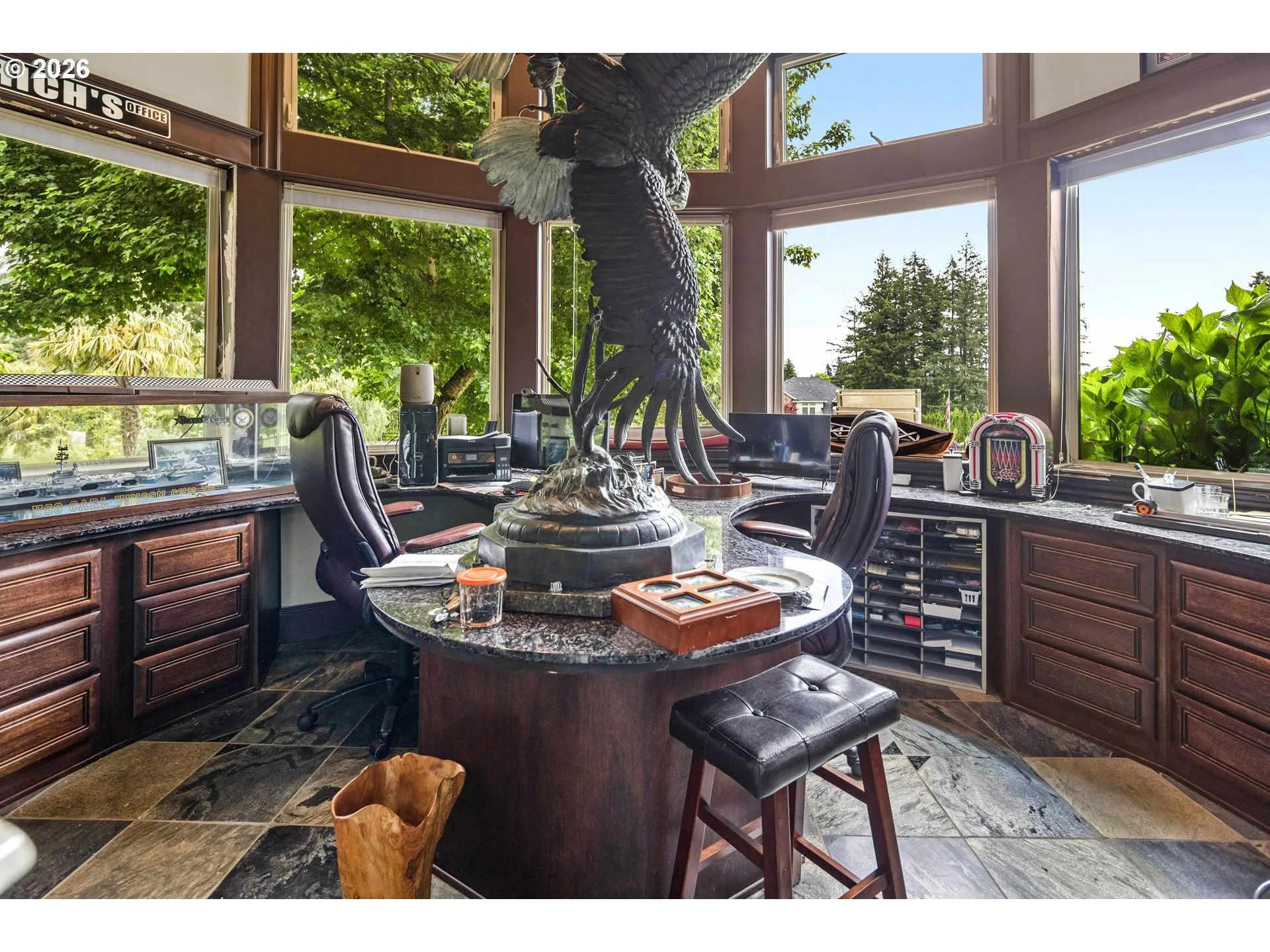 Den/Office-Coffered Ceilings
