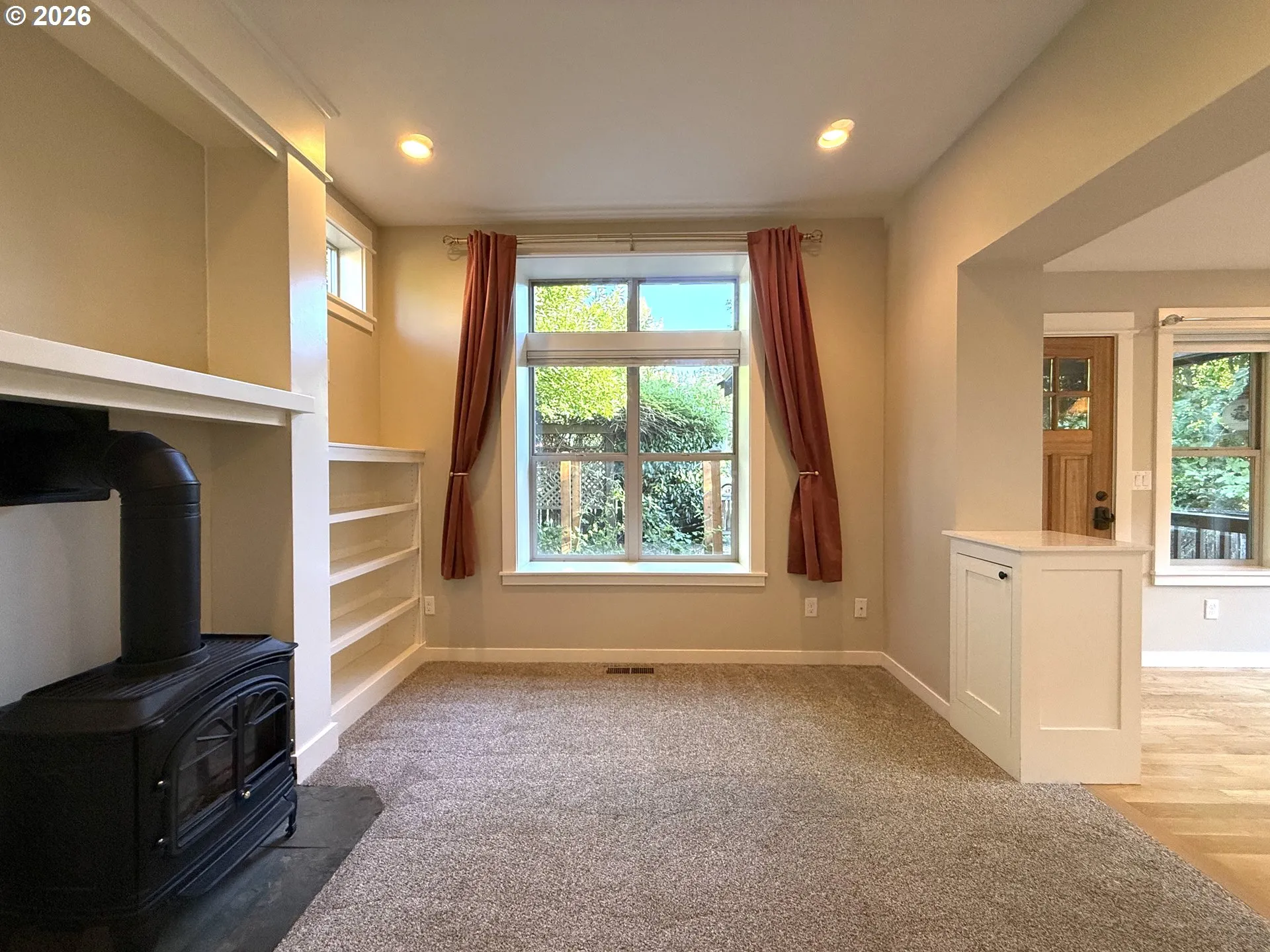 Living Room-Built-In Shelving