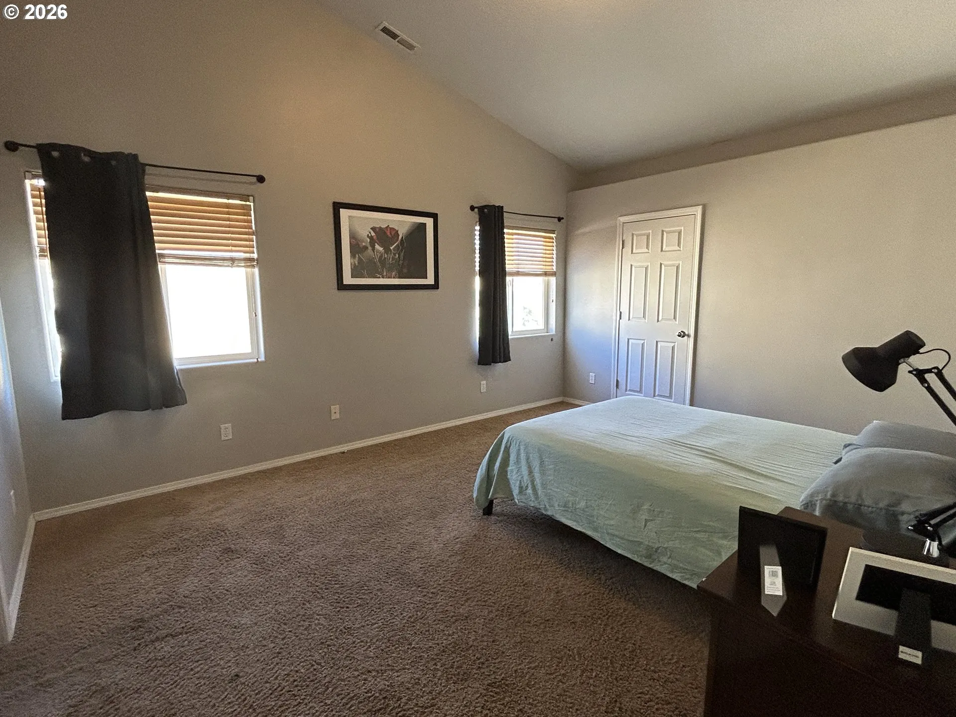 Bedroom, Owner's Suite-Vaulted Ceilings