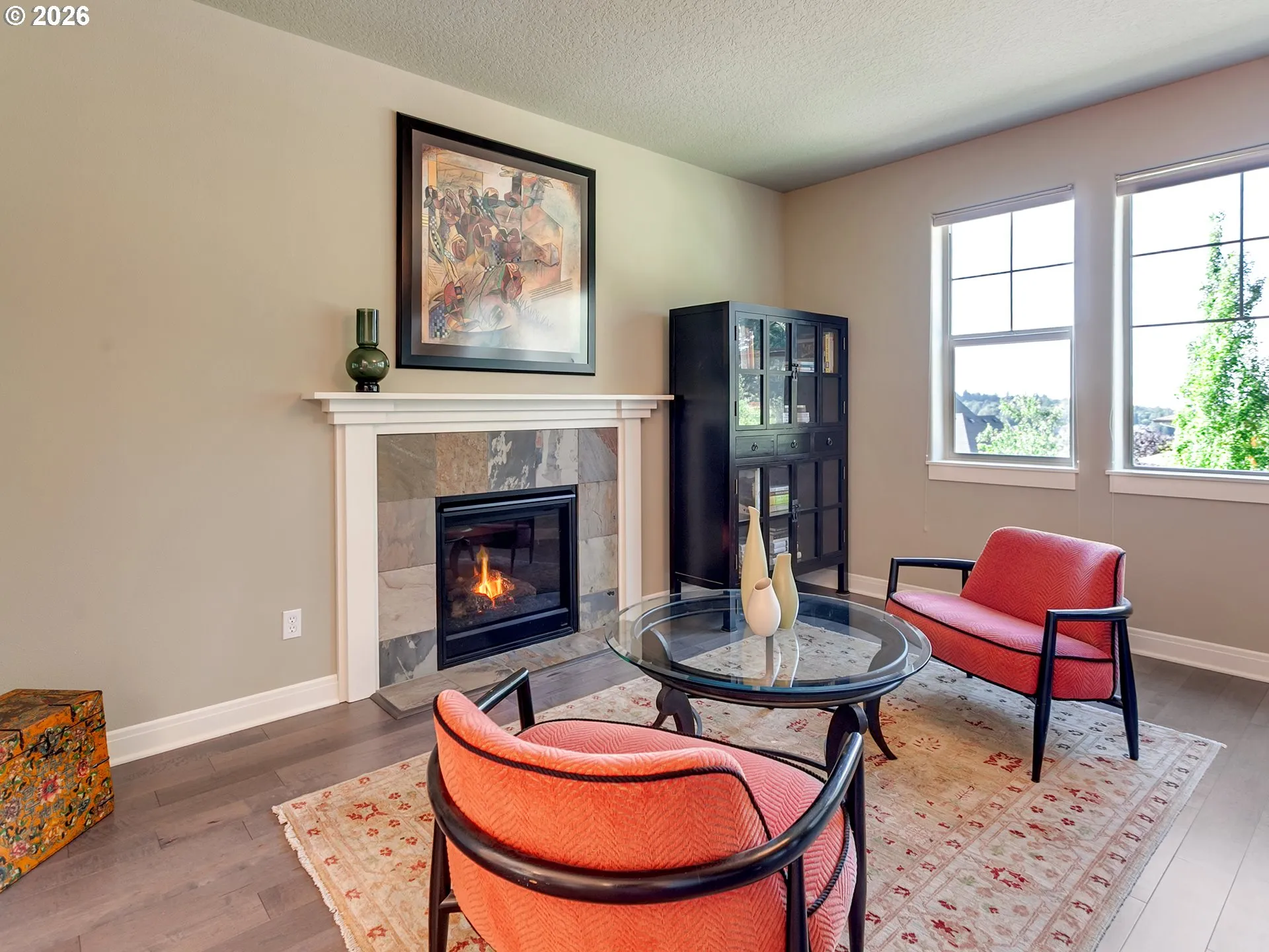 Living Room-Fireplace