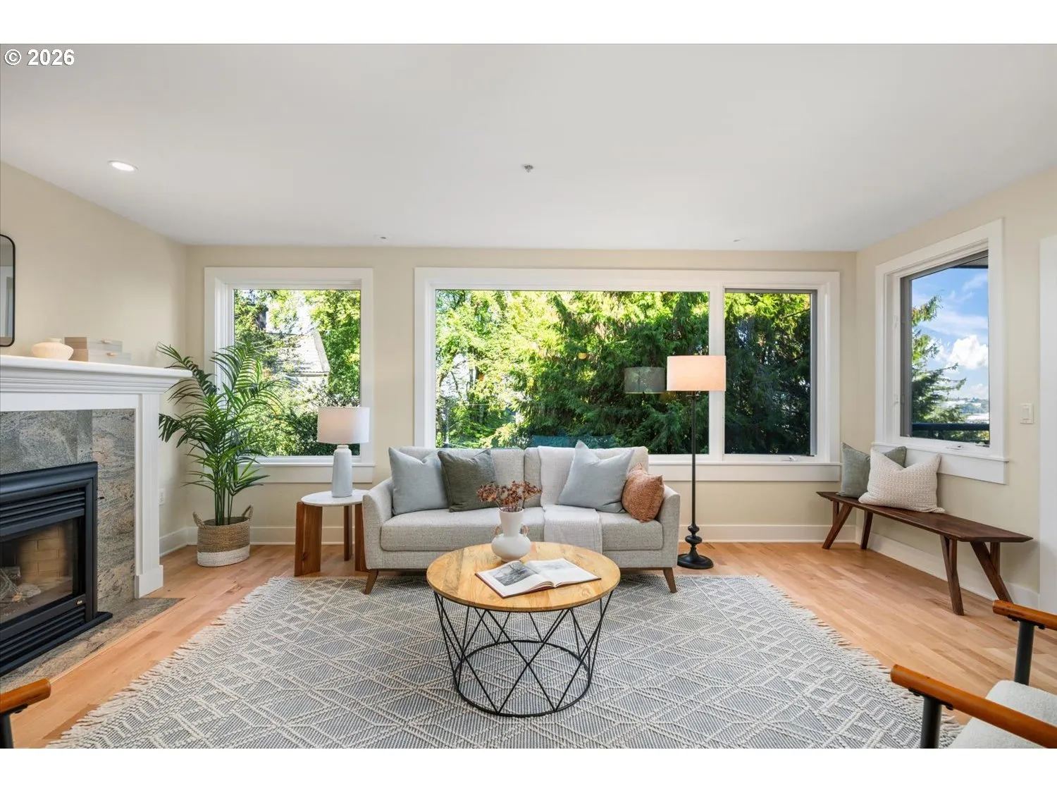 Living Room-Fireplace
