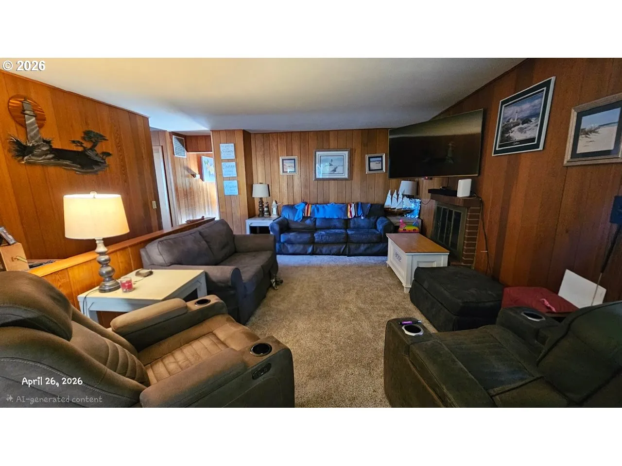 Living Room-Fireplace