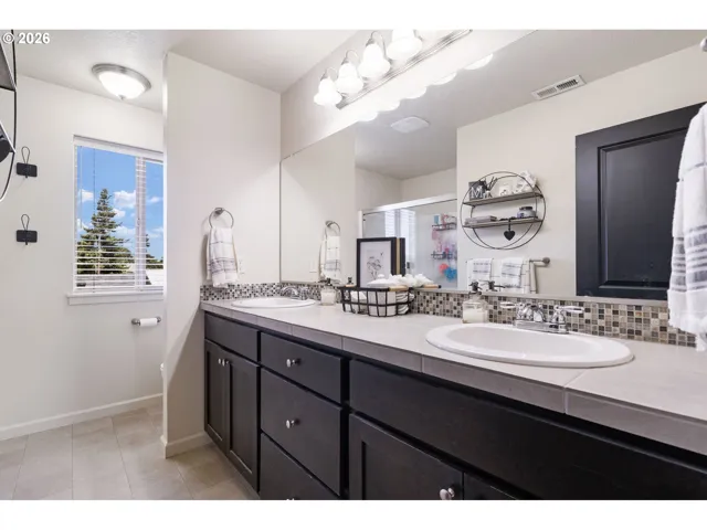 Bathroom, Attached-Double Sinks