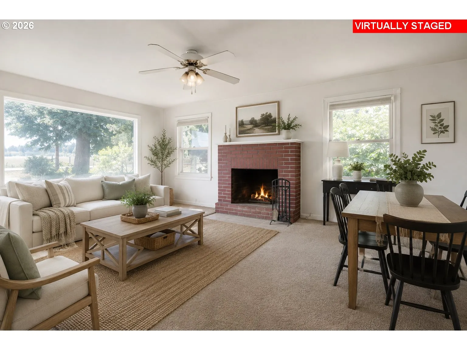 Living Room-Fireplace