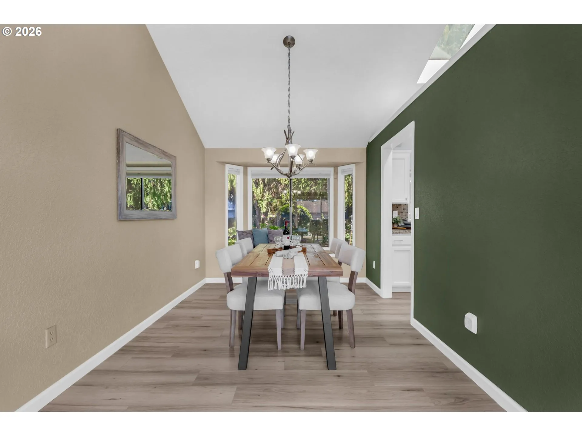 Dining Room-Vaulted Ceilings