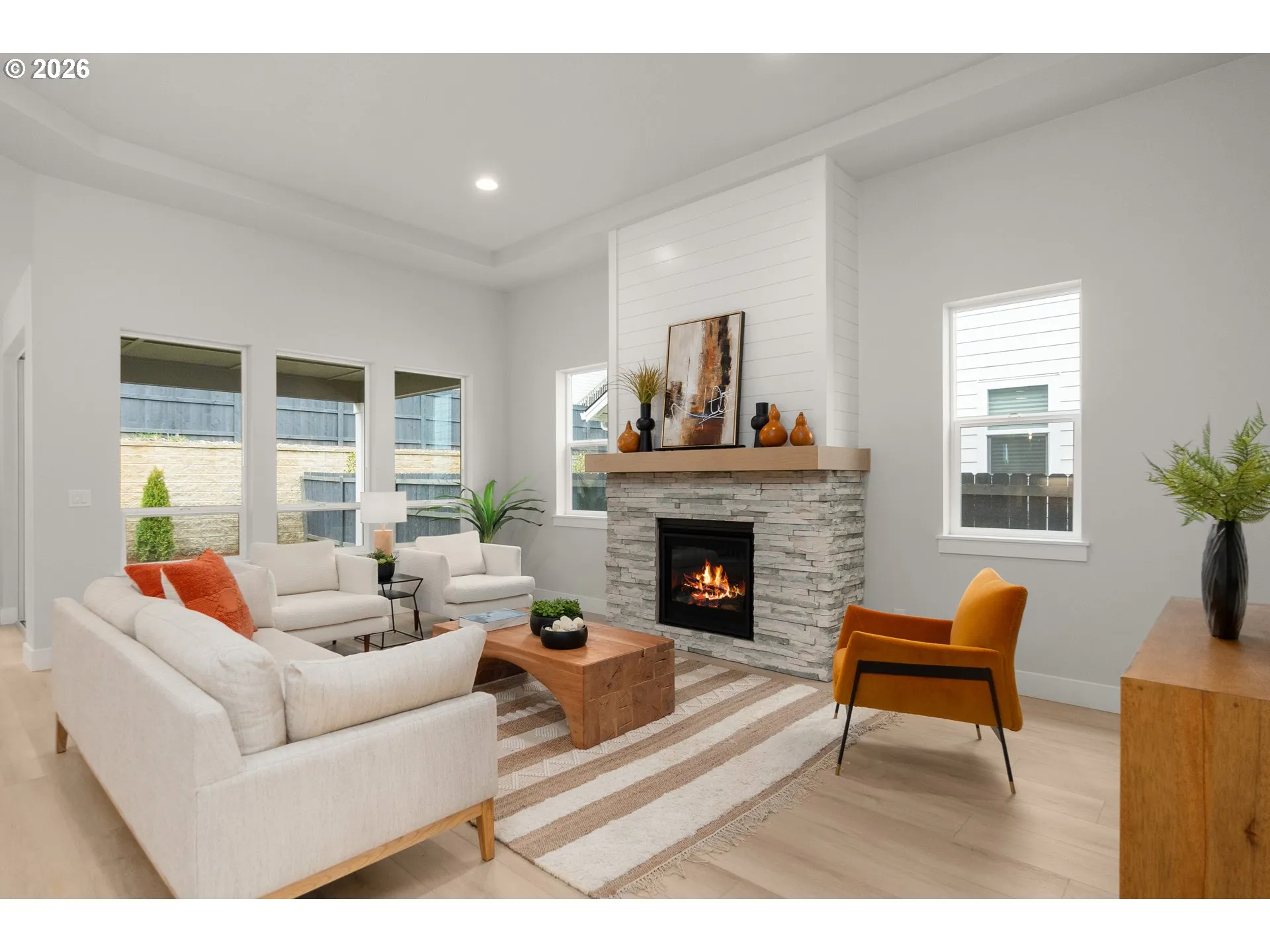 Living Room-Fireplace