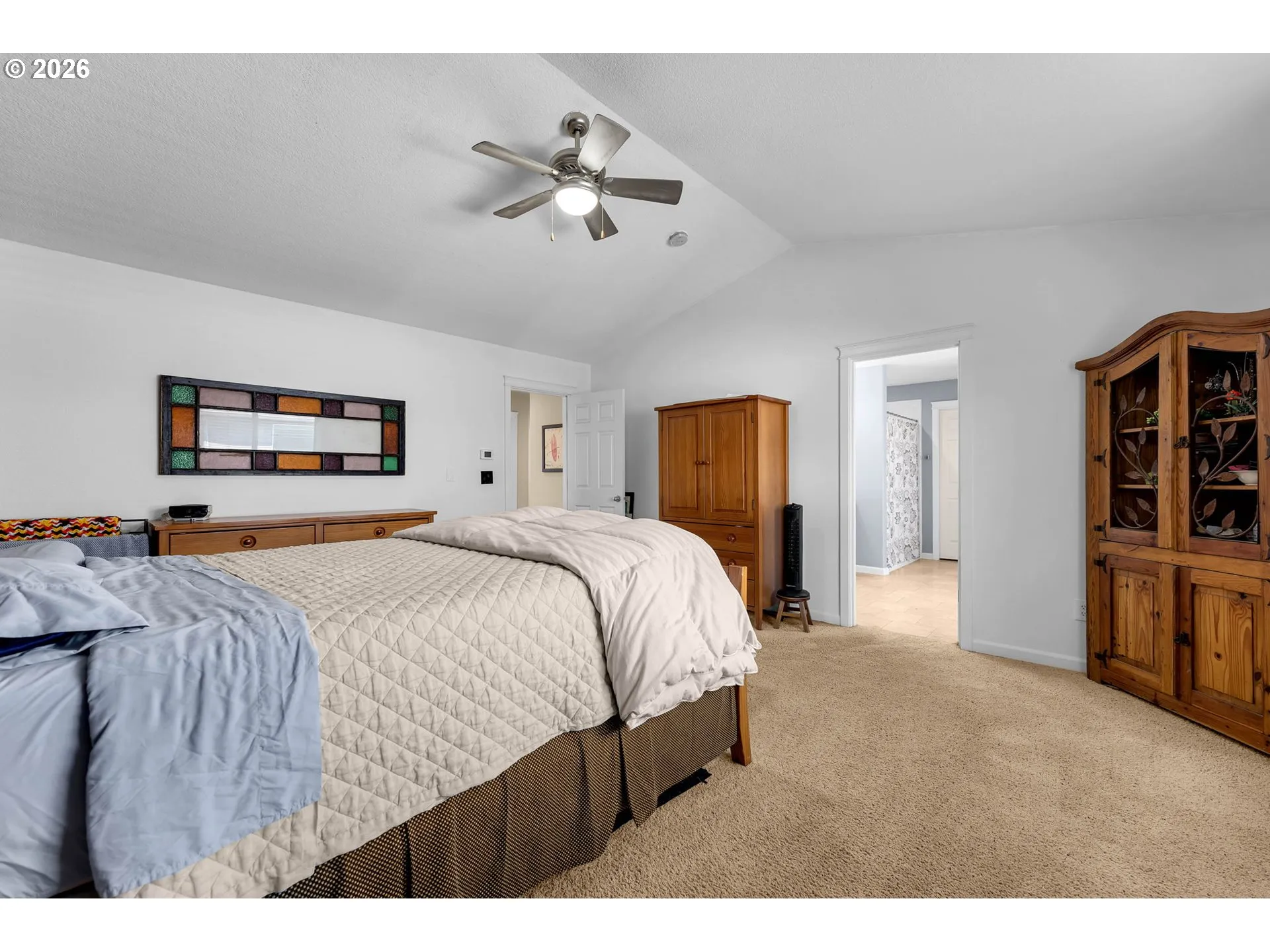 Owner's Suite Bedroom-Vaulted Ceilings