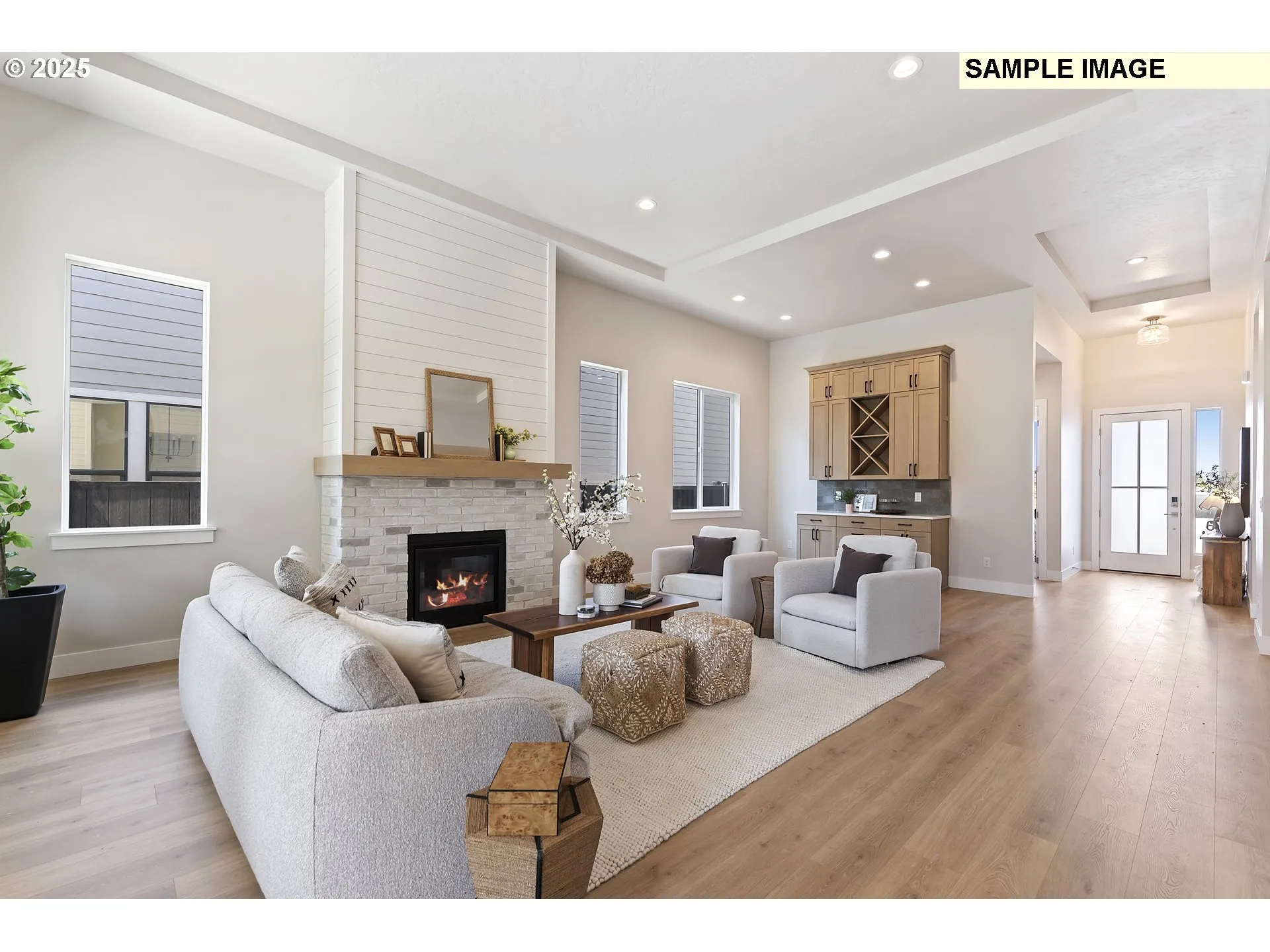Great Room-Coffered Ceilings