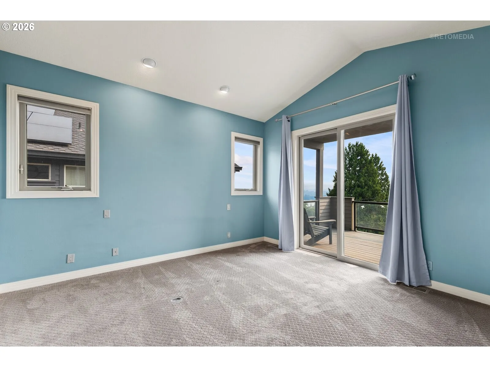 Owner's Suite Bedroom-Vaulted Ceilings